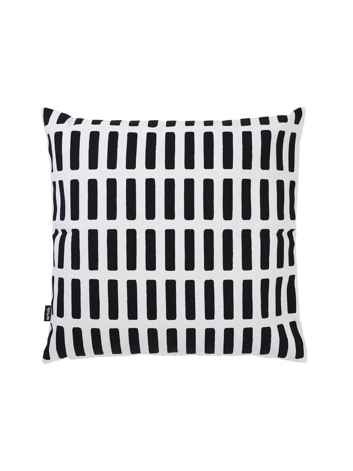 Siena-tyynynpäällinen valkoinen/musta 40 x 40 cm – Artek