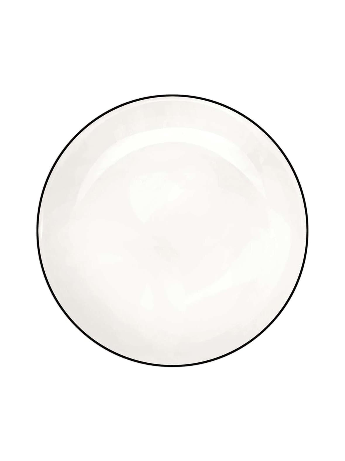 Ligne noir -jälkiruokalautanen 21 cm – Asa Selection