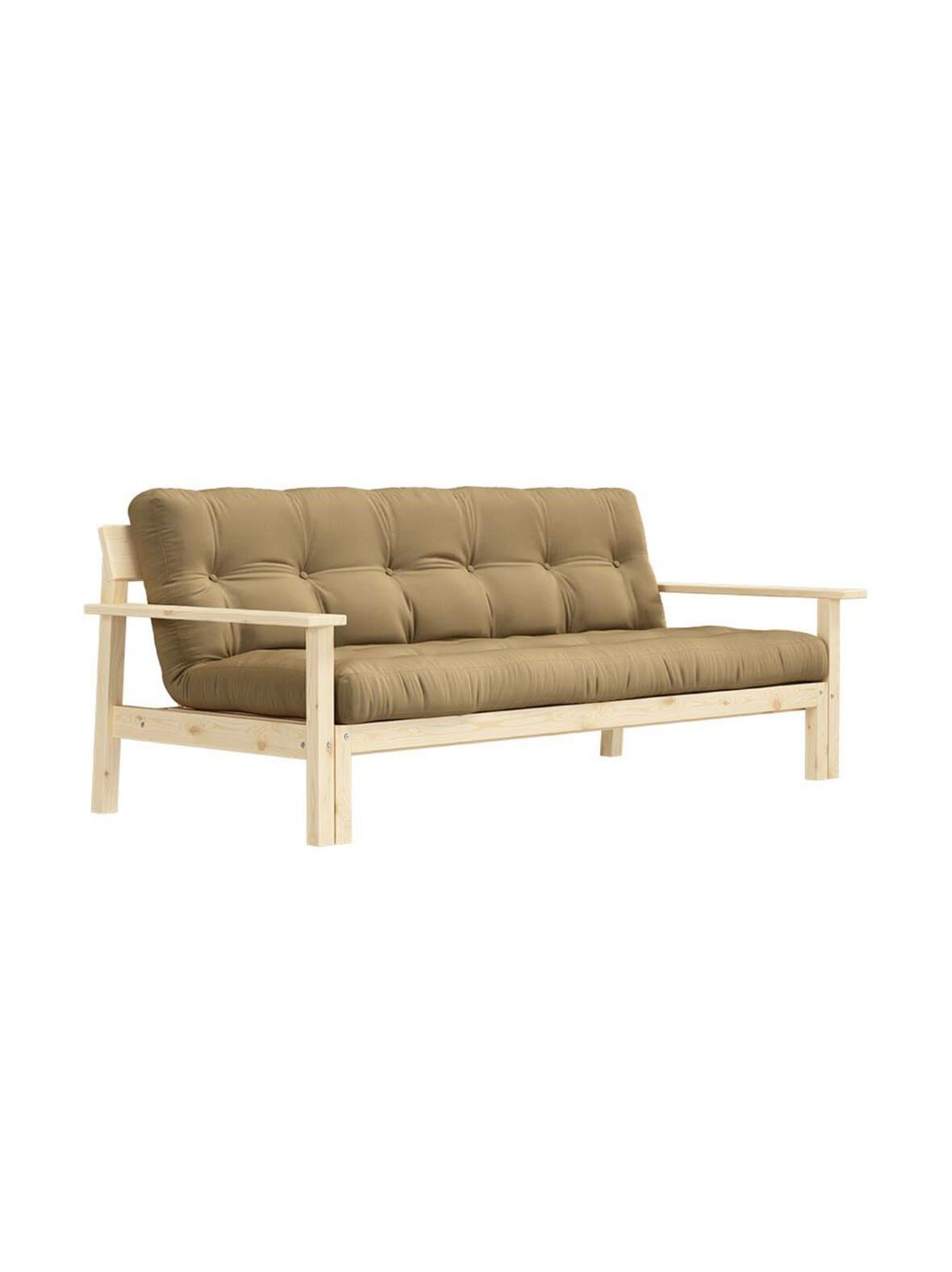 Unwind-futonsohva wheat beige/mänty l 218 cm – Karup