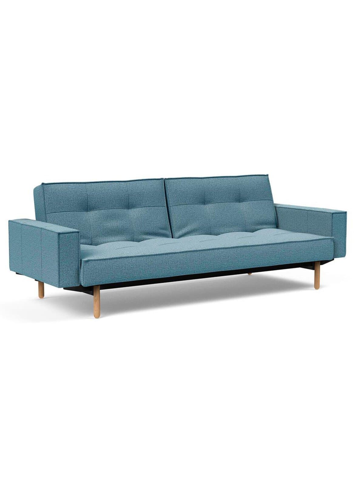 Splitback stem -vuodesohva käsinojilla mixed dance -kangas 525 vaaleansininen – Innovation Living