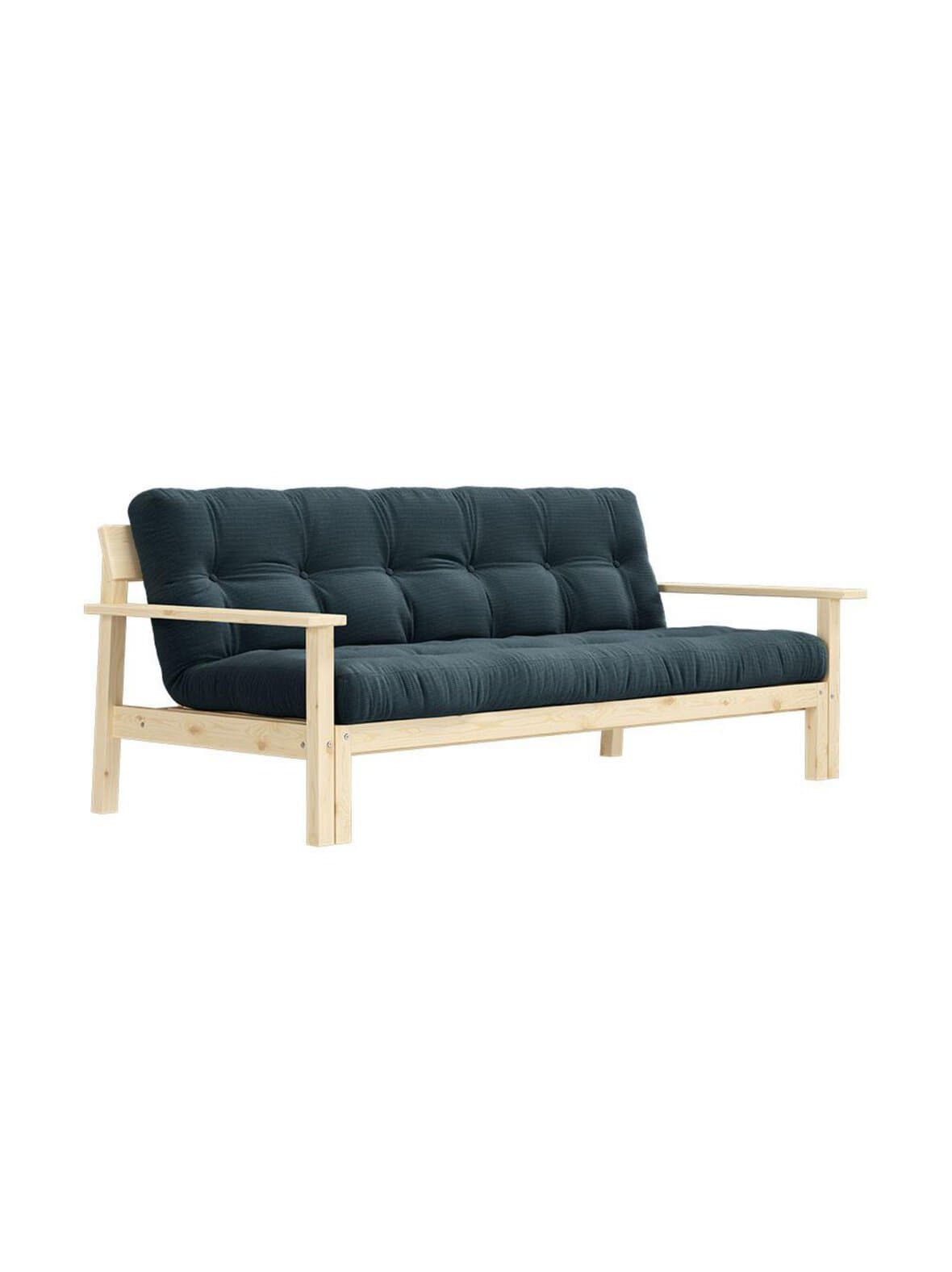 Unwind-futonsohva pale blue/mänty l 218 cm – Karup