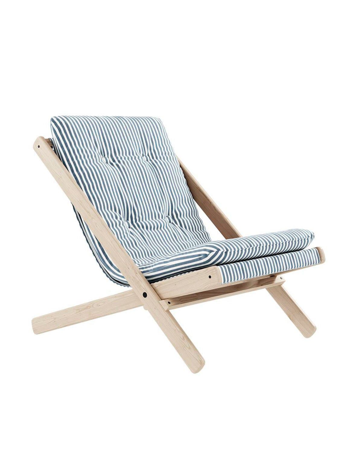 Boogie-nojatuoli beach blue / raw – Karup