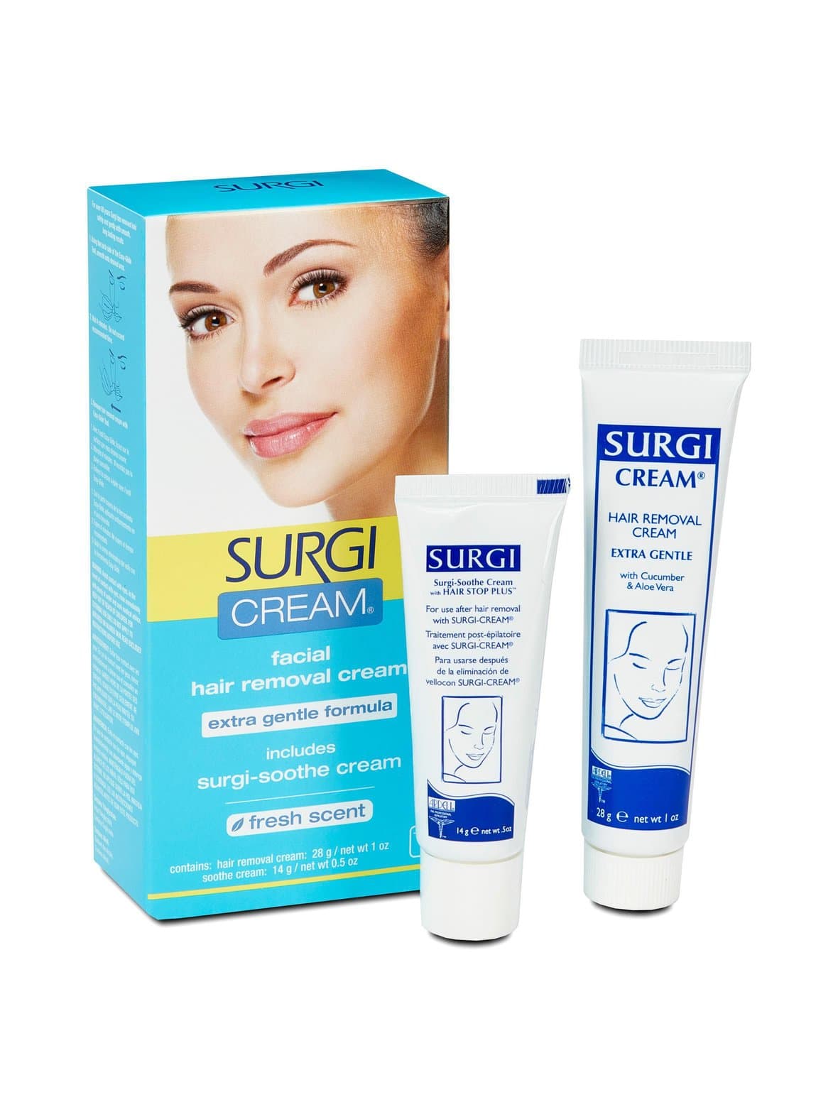 Facial hair removal cream -ihokarvanpoistovoide kasvoille – Surgi