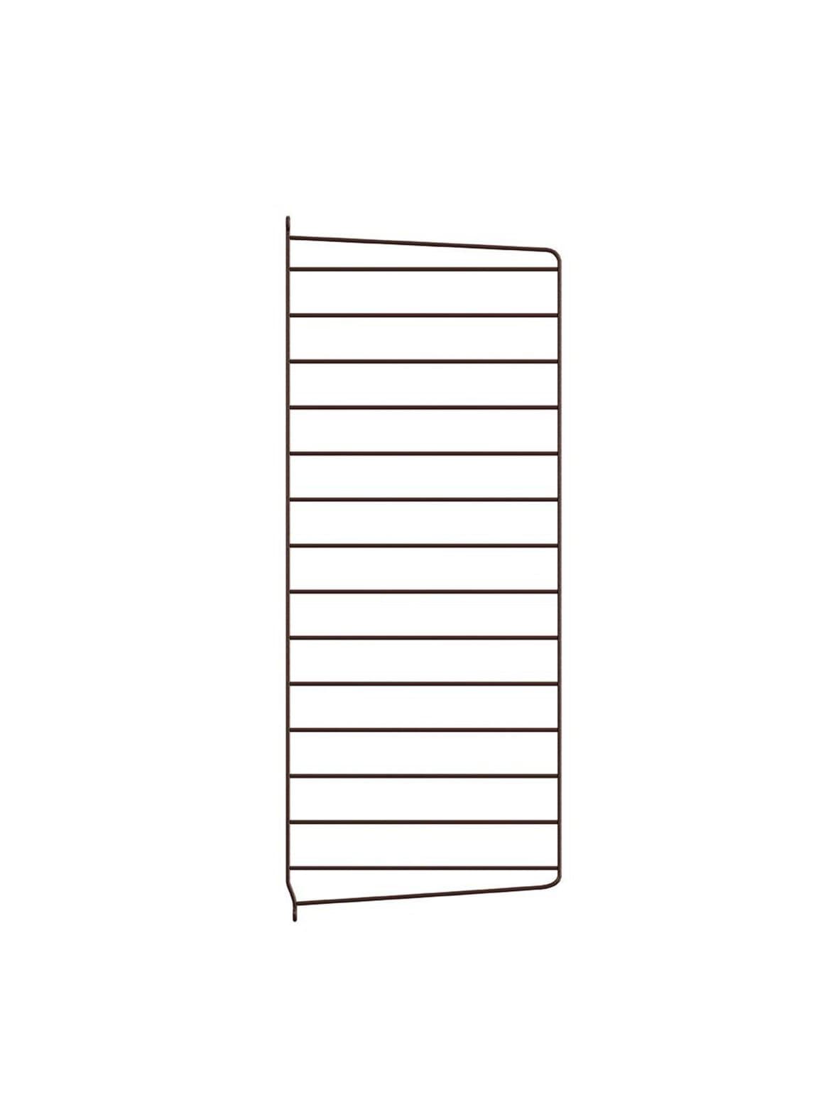 String system -seinäsivupaneeli tummanruskea 75 x 30 cm – String Furniture