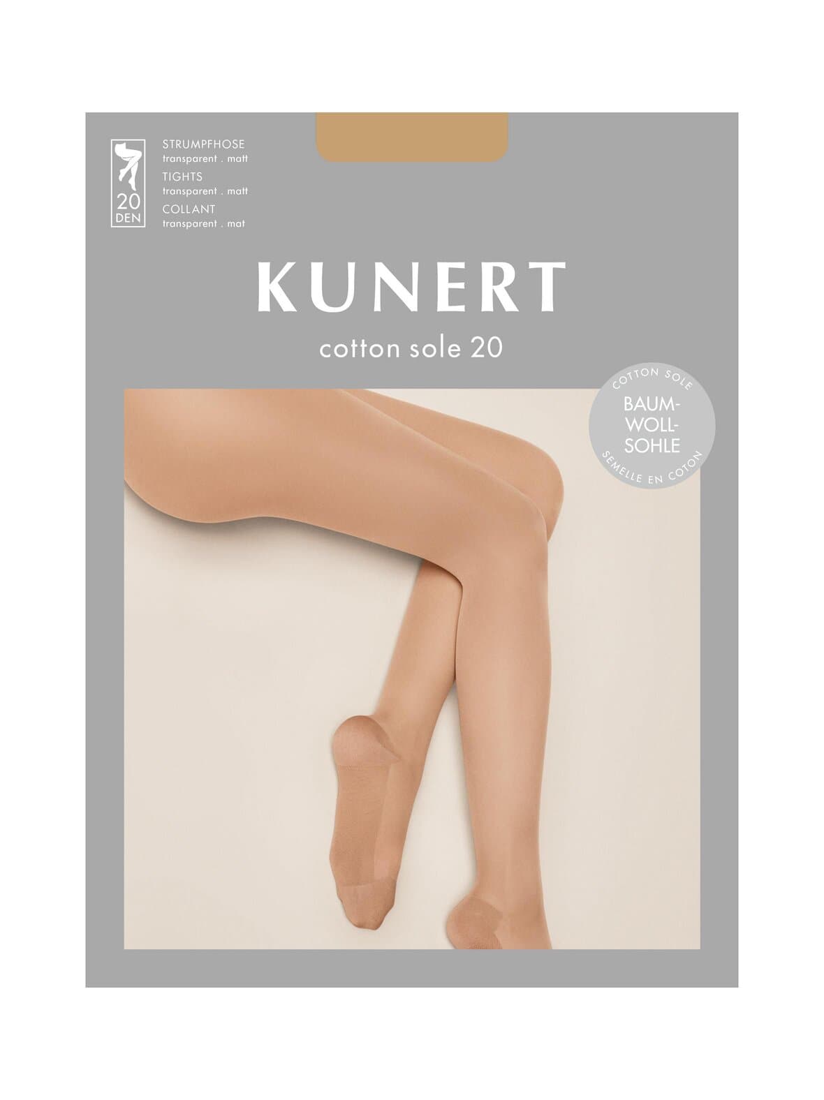 Cotton sole - sukkahousut 20 den – Kunert