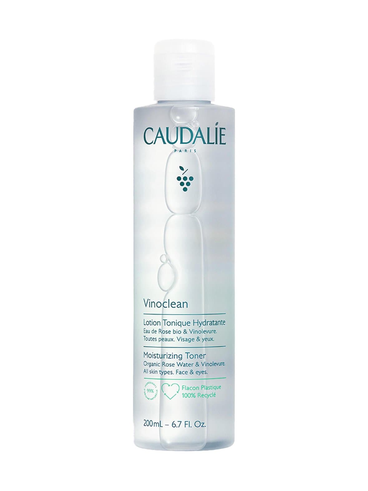 Vinoclean moisturizing toner -kasvovesi, 200ml – Caudalie