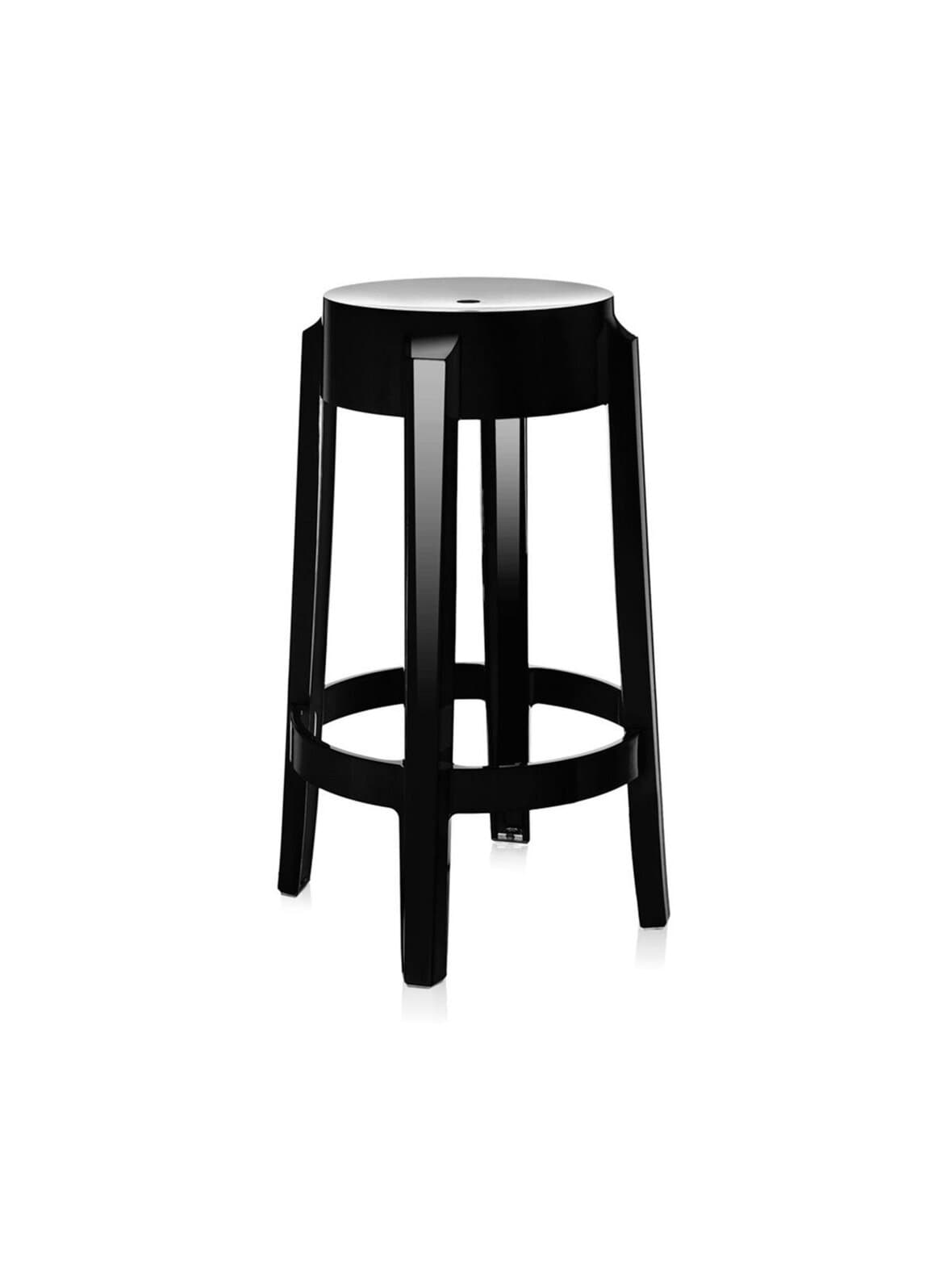 Charles ghost -jakkara musta k 65 cm – Kartell