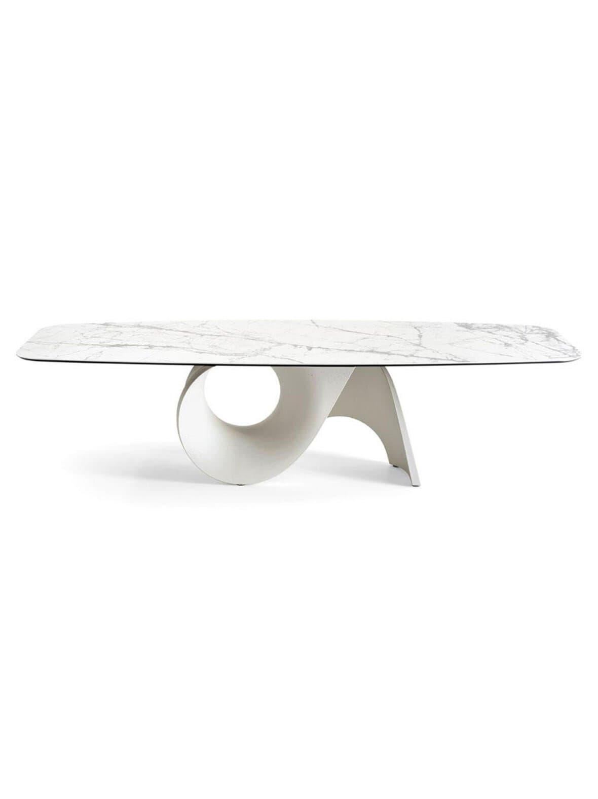Seashell-ruokapöytä valkoinen/valkoinen – Calligaris