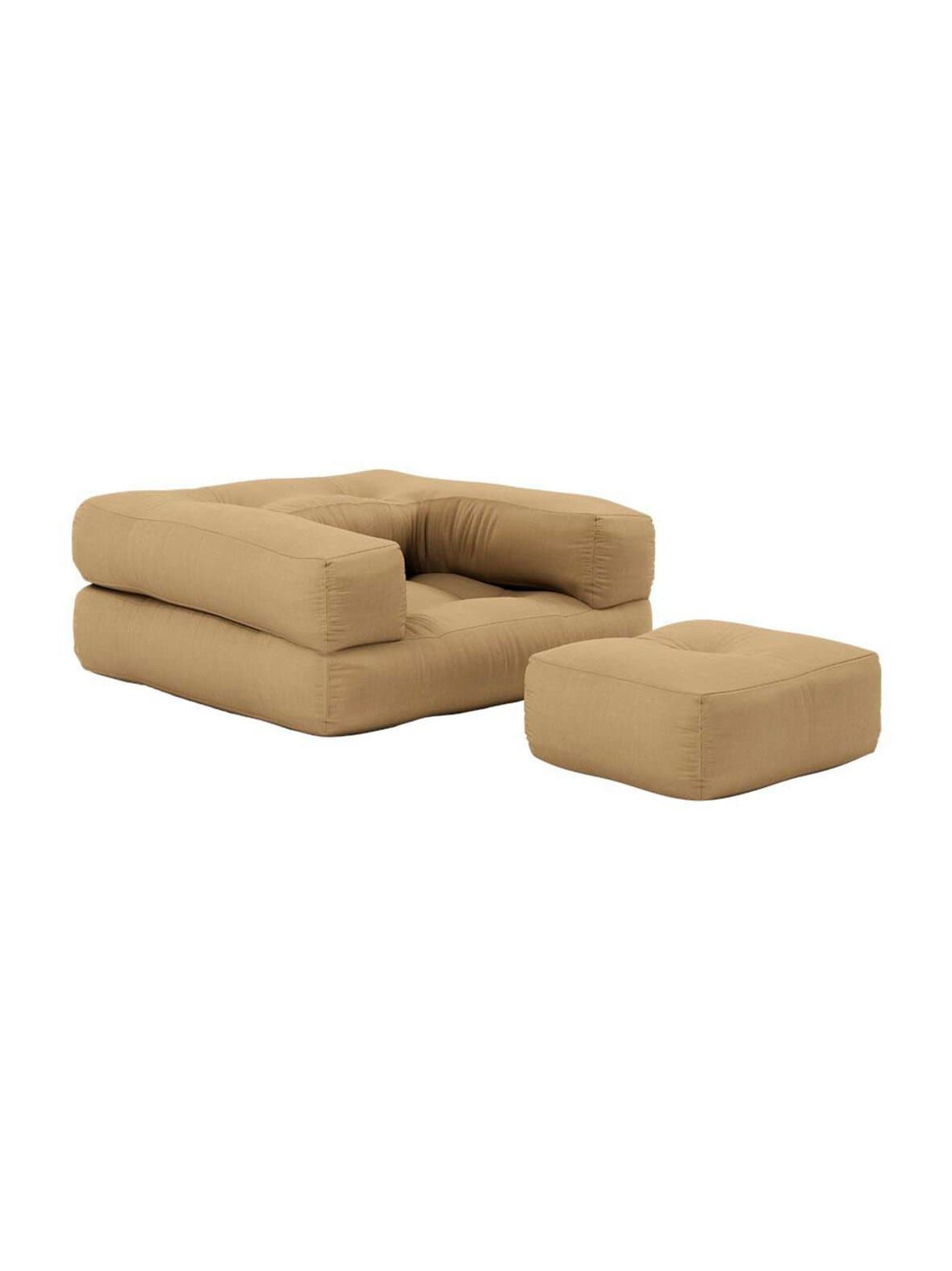 Mini cube -nojatuoli wheat beige – Karup