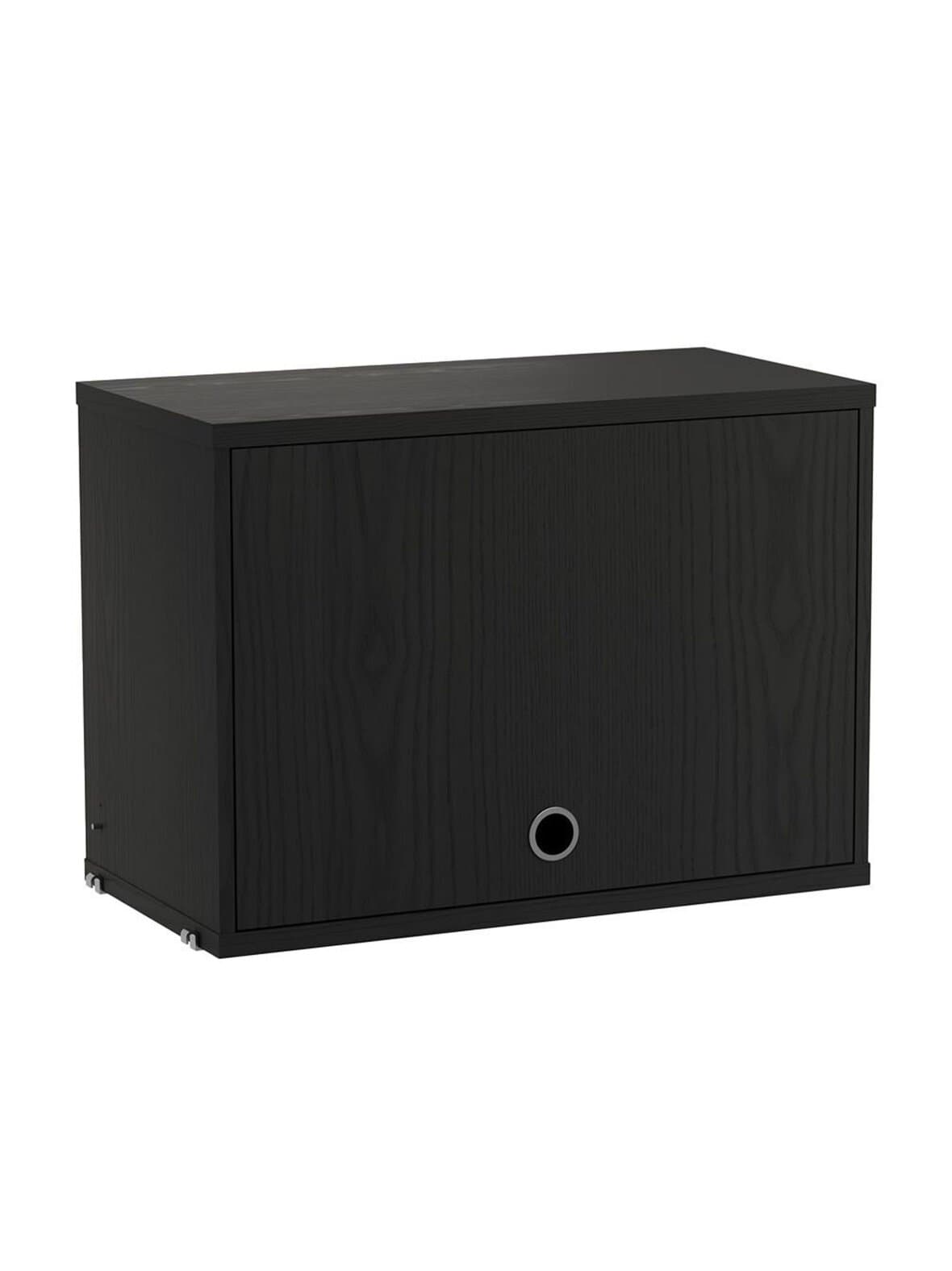 String-kaappi kippiovella musta saarni 58 x 30 cm – String Furniture