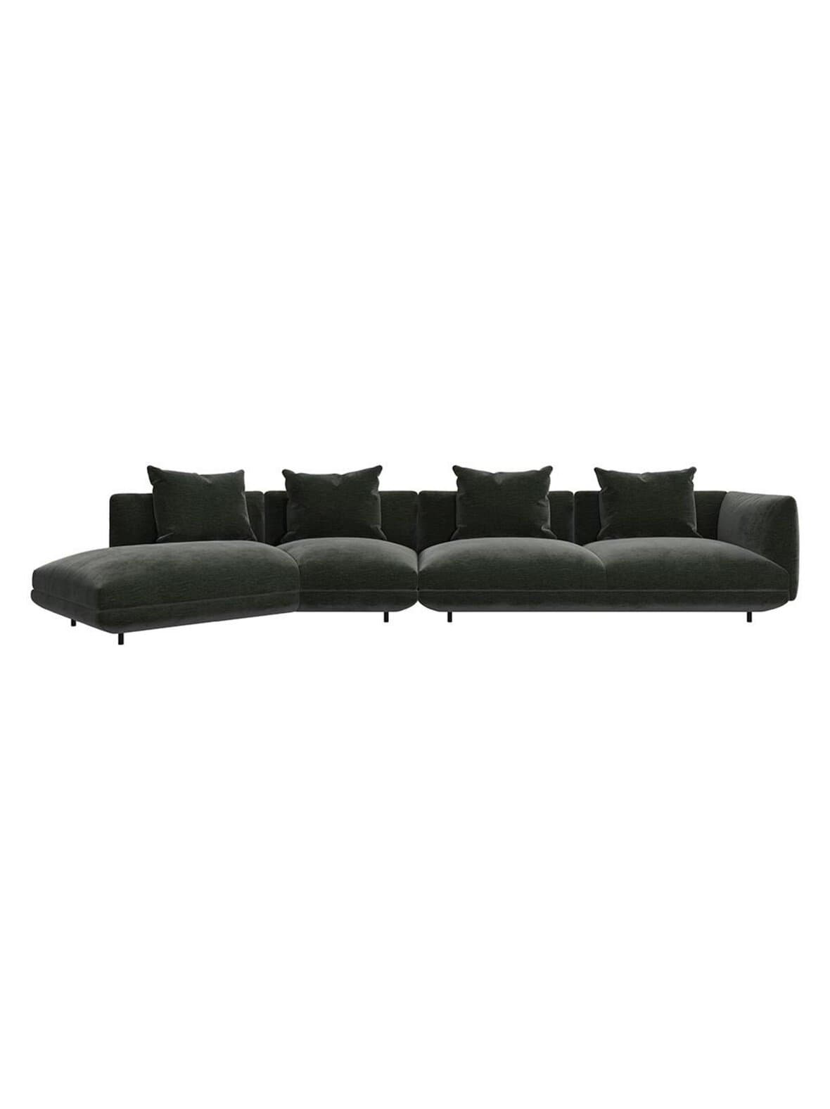 Salamanca-sohva napoli-kangas 2268 murrettu vihreä l 433 cm – BoConcept