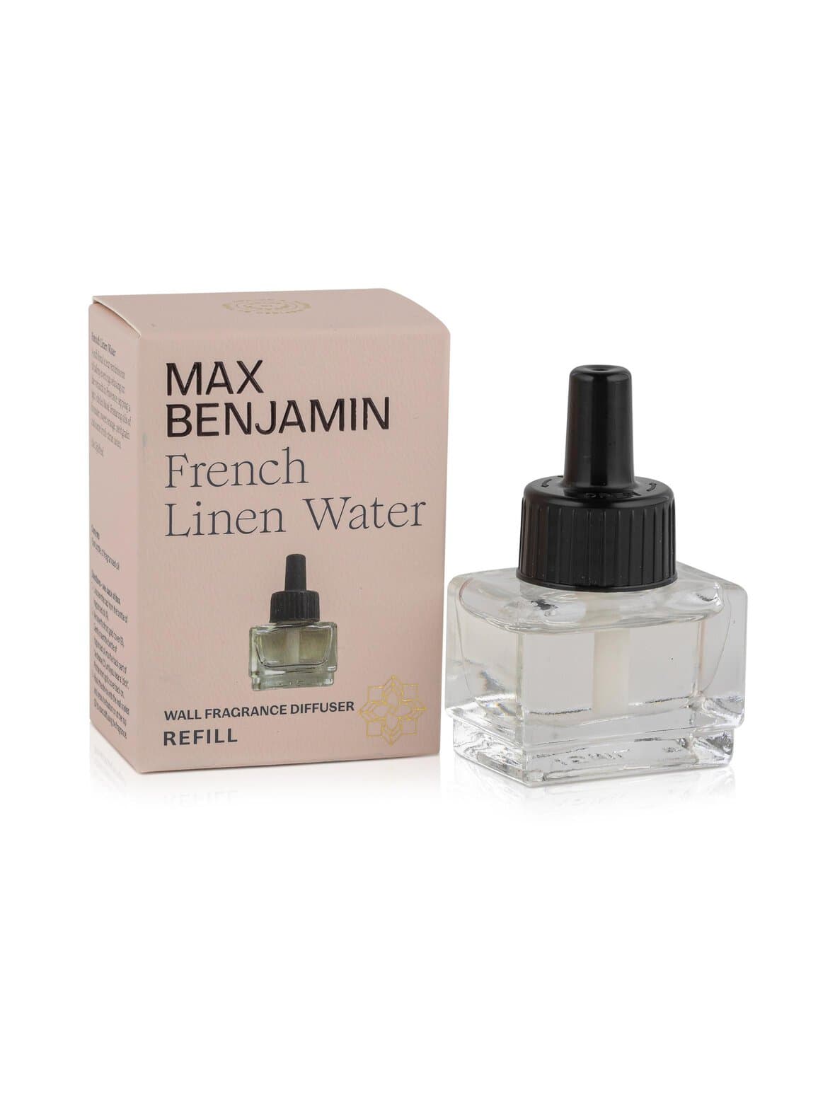 French linen water scented wall diffuser refill -seinätuoksun täyttöpakkaus 15 ml – Max Benjamin