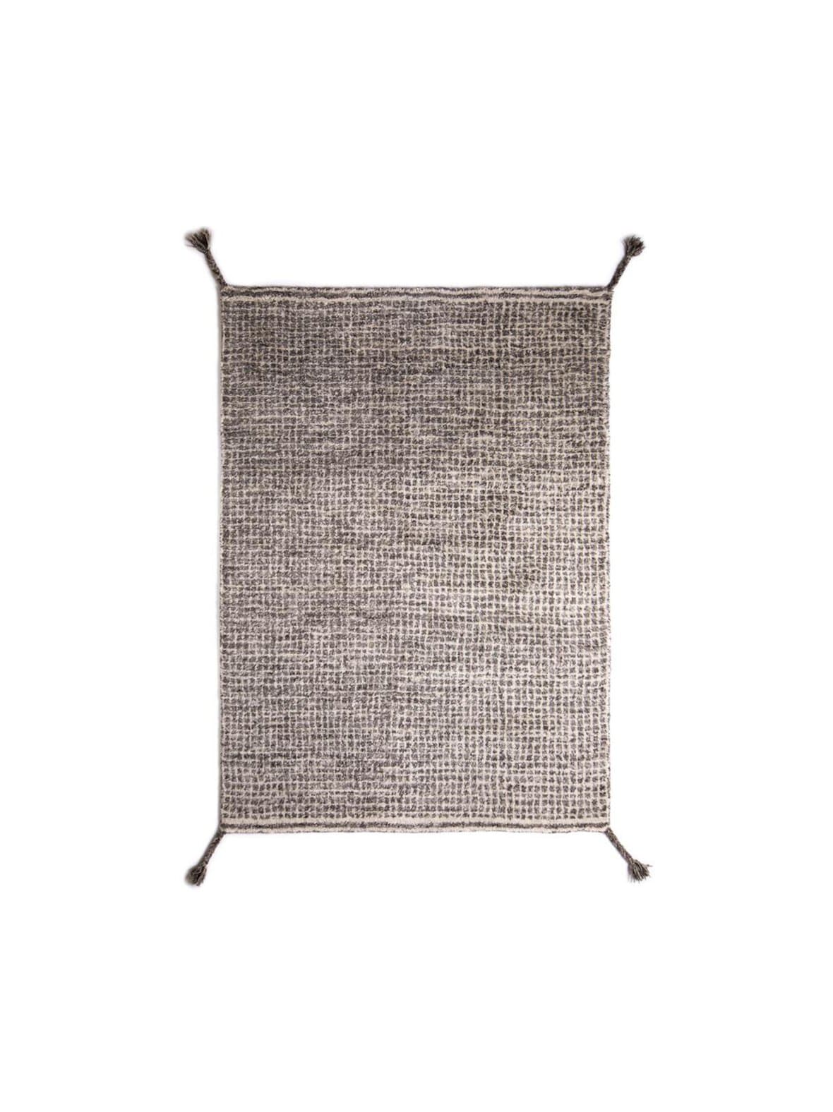 Grid-matto valkoinen/harmaa 140 x 200 cm – Woodnotes