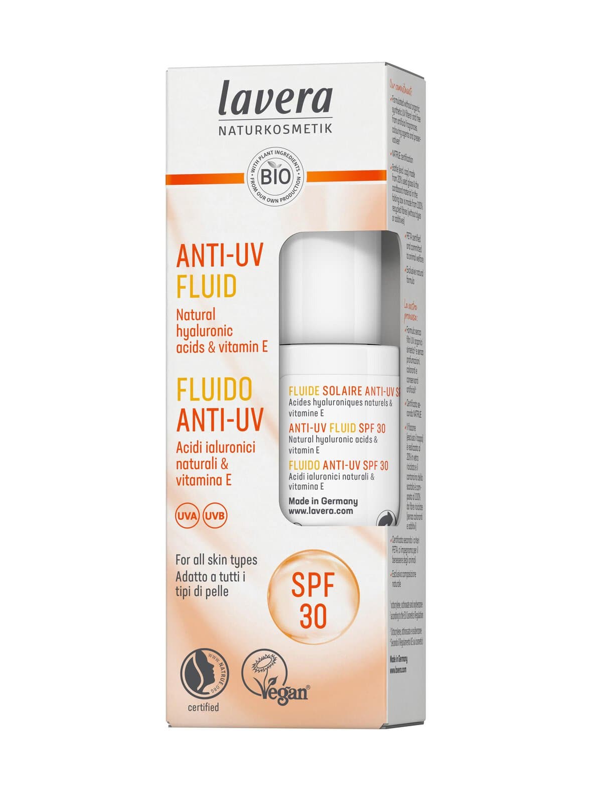 Anti-uv fluid spf30 -aurinkosuoja – Lavera