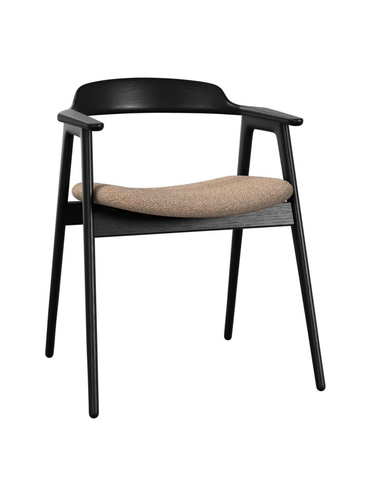 Seoul-tuoli lazio-kangas 3096 ruskea / musta tammi – BoConcept