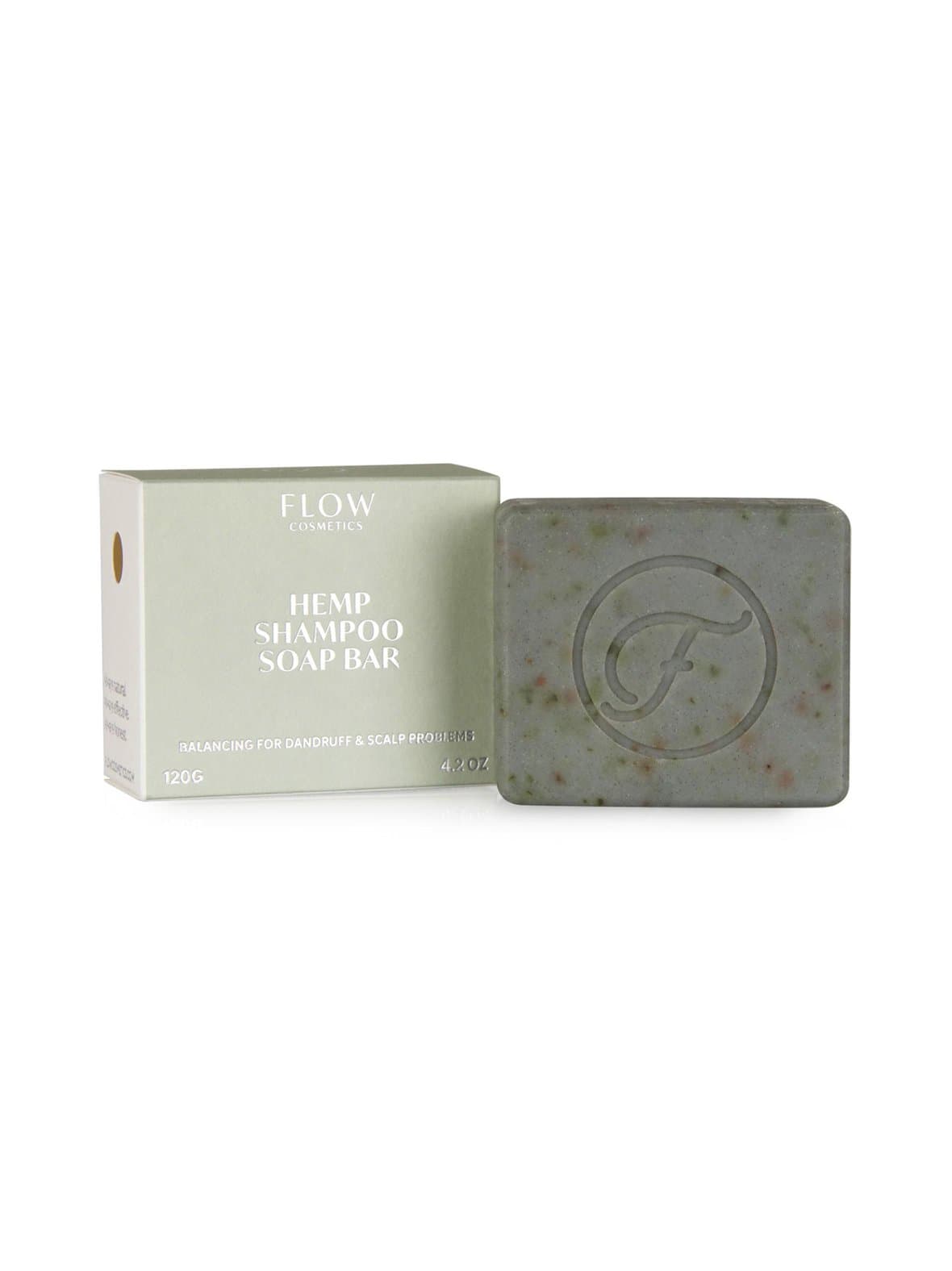 Hemp shampoo soap bar - balancing for dandruff and scalp problems -hiussaippua120 g – Flow Cosmetics