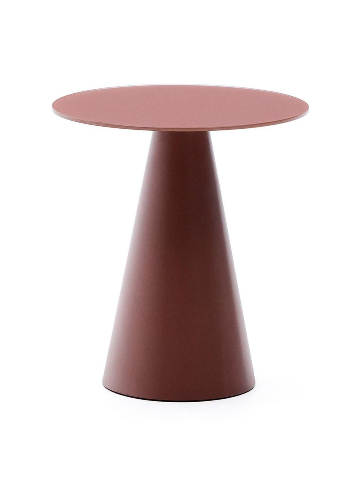 Wilshire-sivupöytä terrakotta ⌀ 50 cm – Kave Home