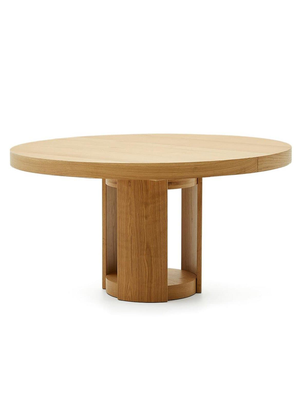 Artis -jatkettava ruokapöytä tammi ⌀ 150/200 cm – Kave Home