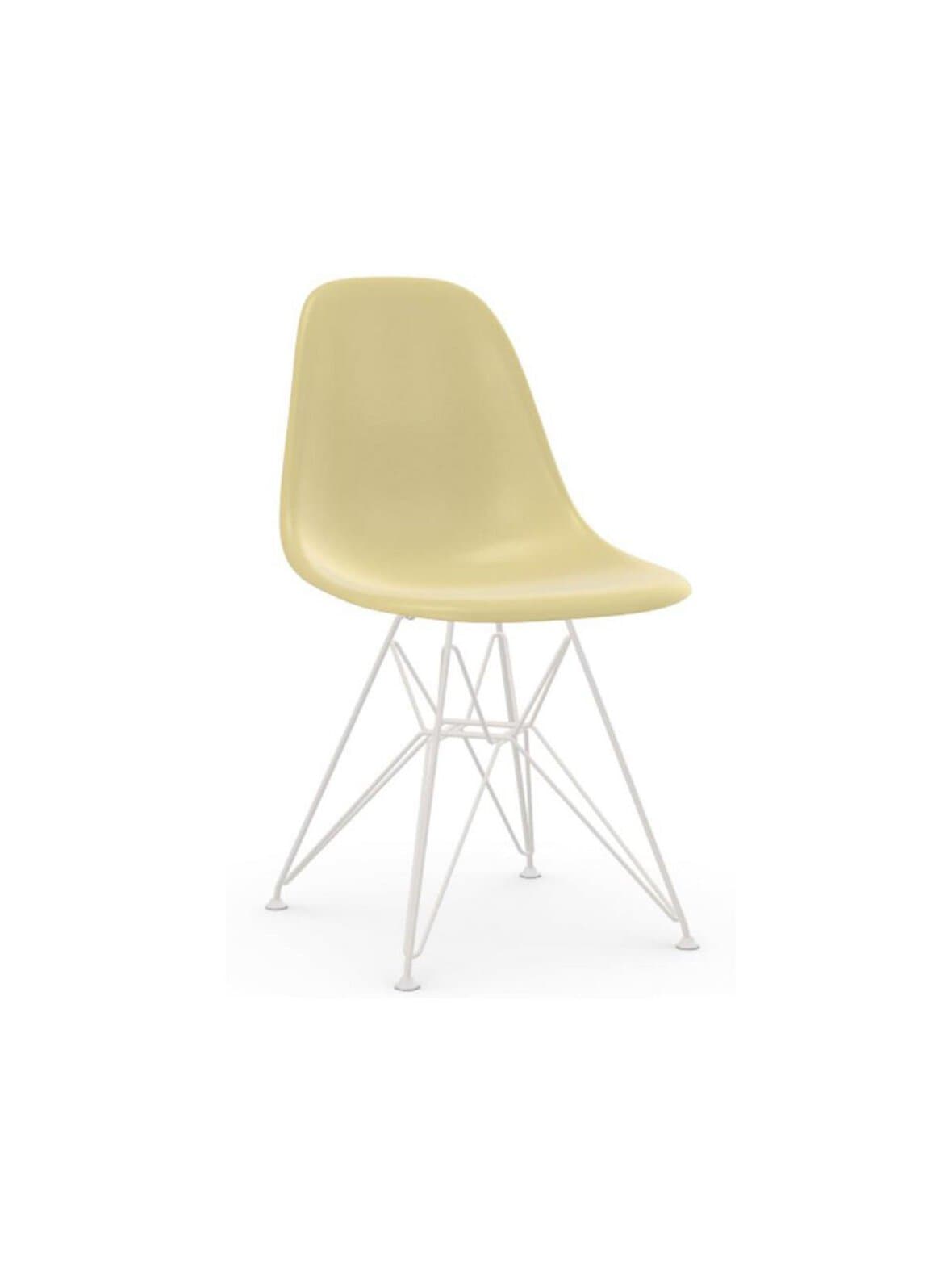 Eames dsr fiberglass -tuoli parchment/valkoinen – Vitra