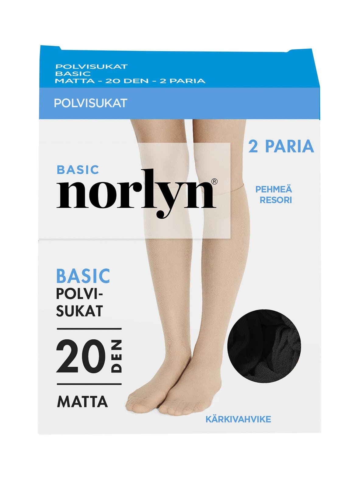 Basic 20 den -polvisukat 2-pack – Norlyn