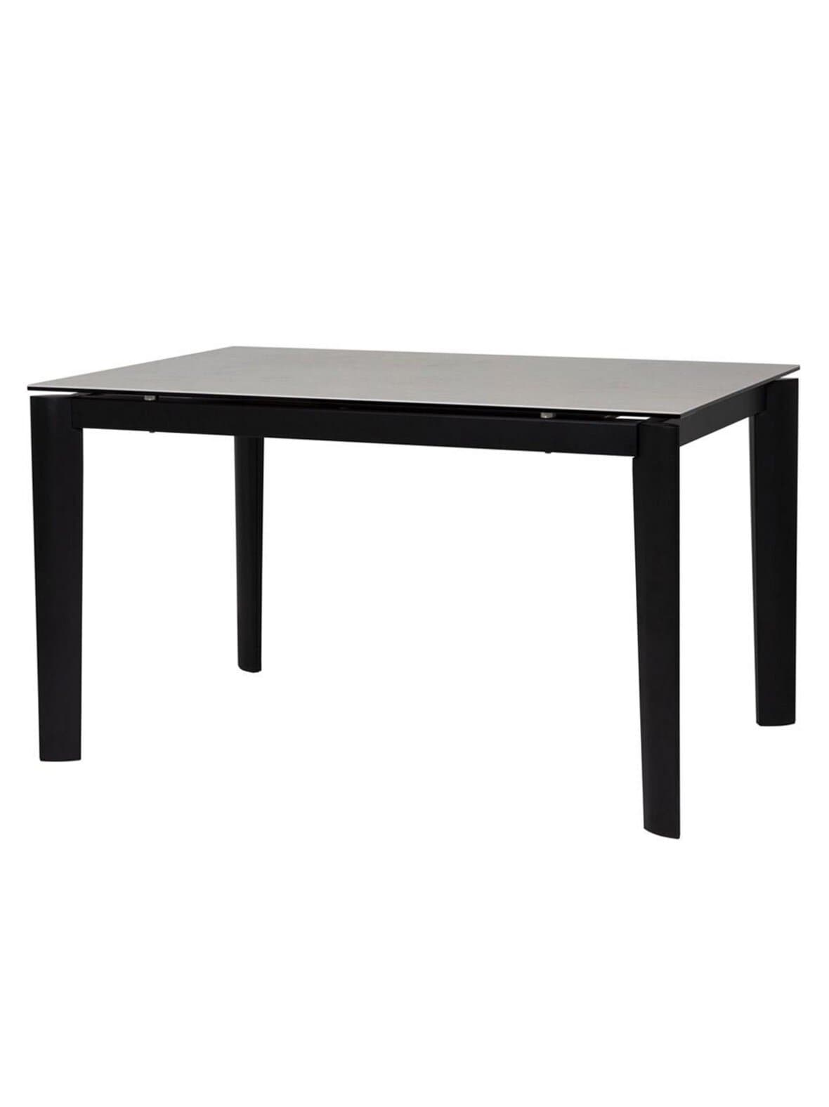 Lord -jatkettava ruokapöytä valkoinen/mattamusta 85 x 130/190 cm – Calligaris