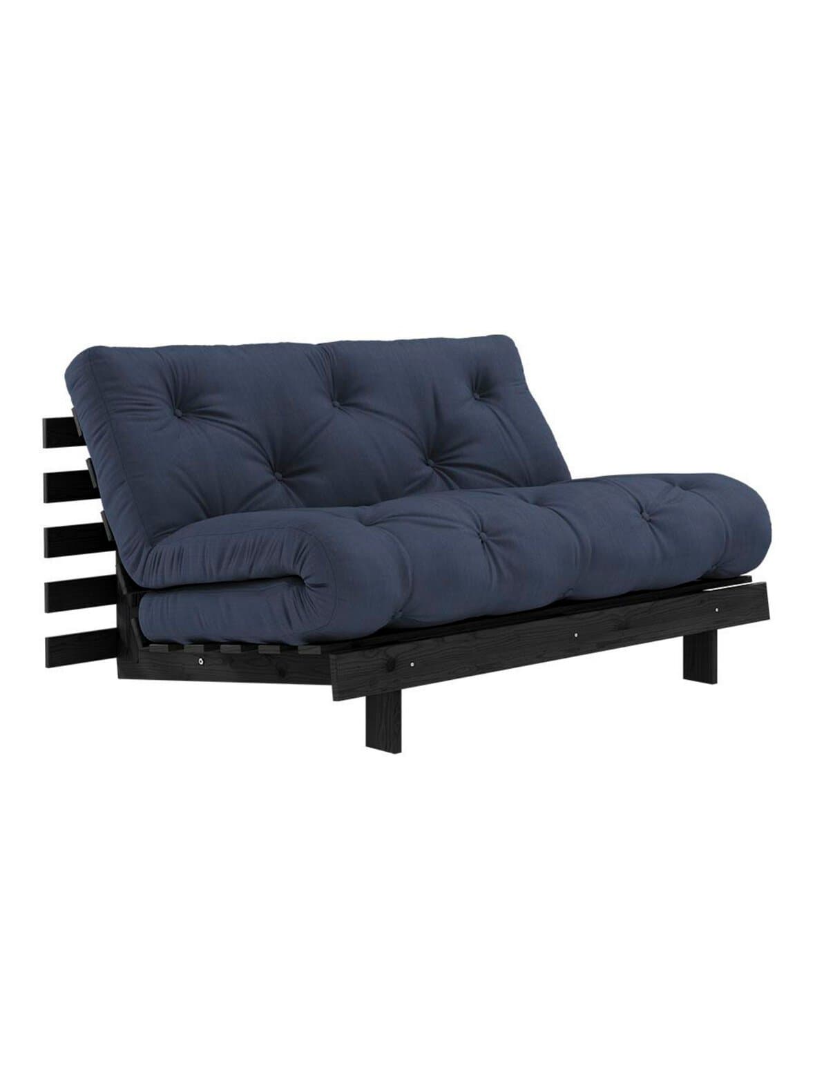 Roots-futonsohva navy / musta l 140 cm – Karup