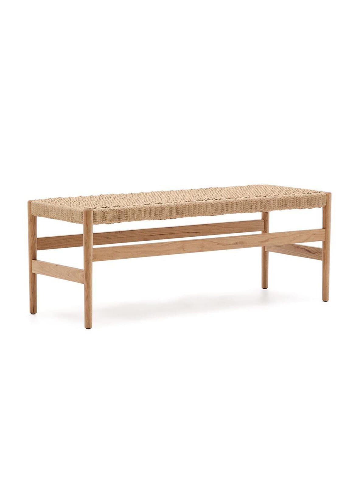 Zaide-penkki tammi/paperinaru l 120 cm – Kave Home