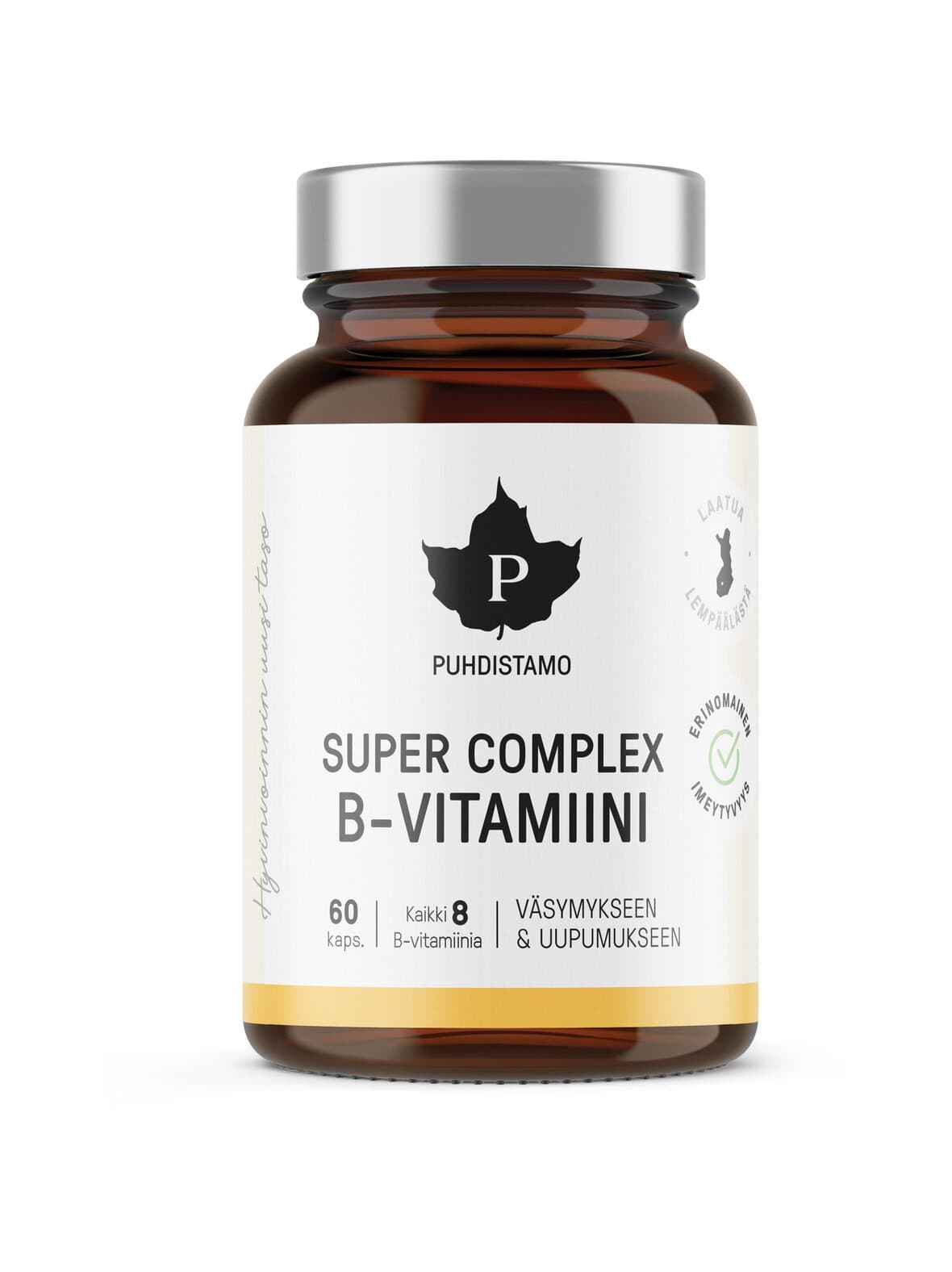 Super complex b-vitamiini -ravintolisä 60 kaps. – Puhdistamo