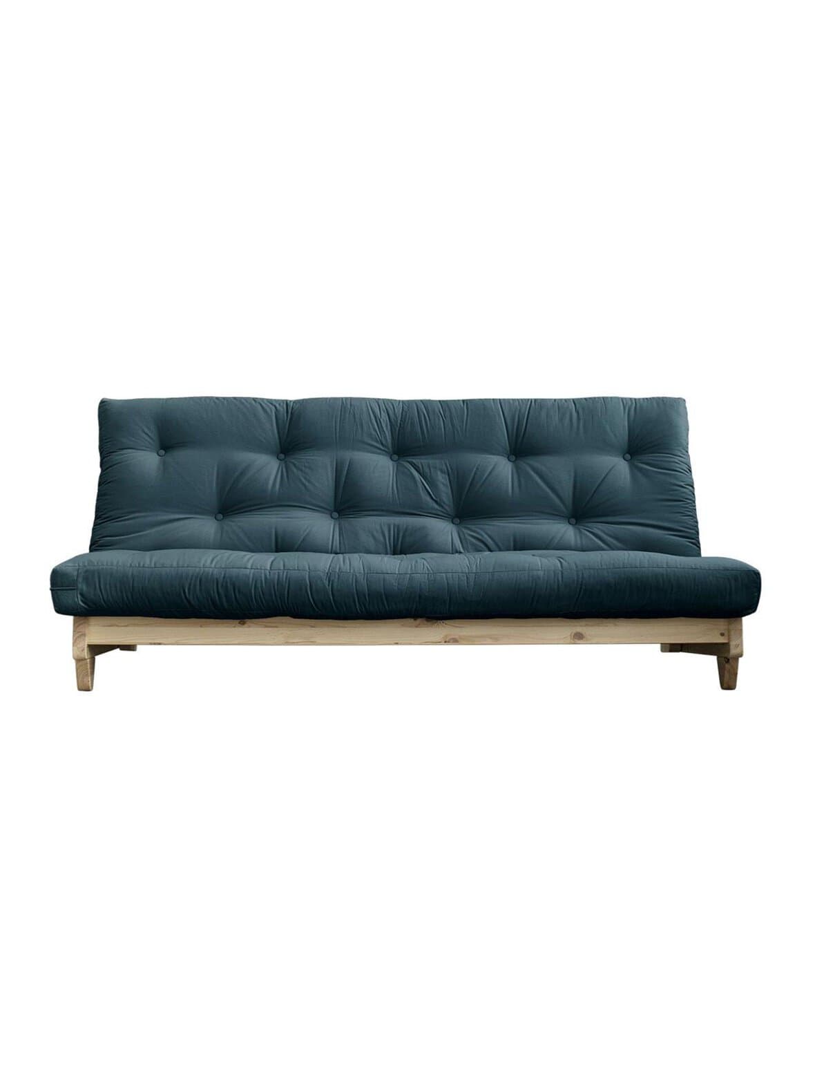 Fresh-futonsohva petrol blue/mänty l 200 cm – Karup