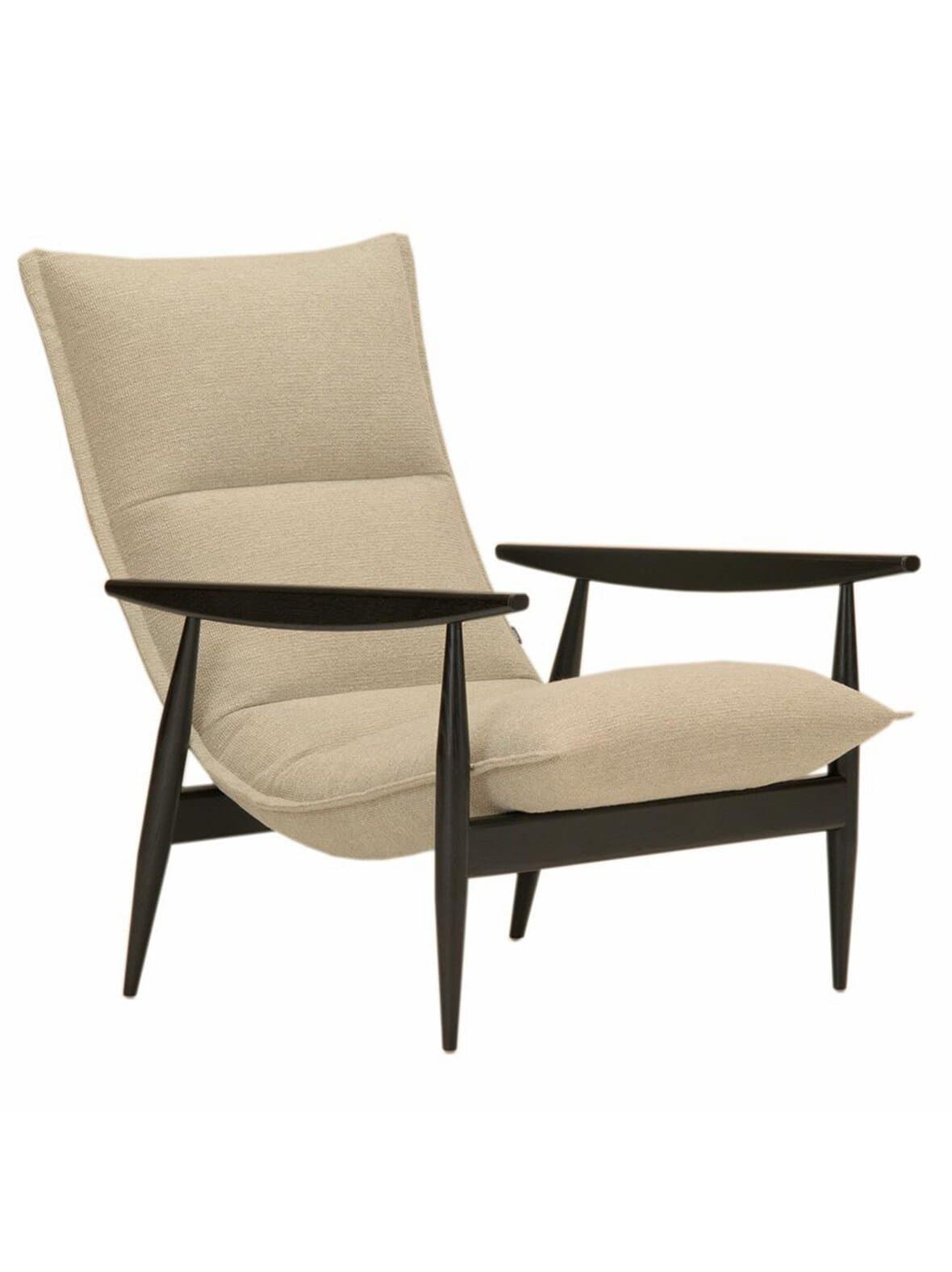 Tao-nojatuoli verso-kangas 109 beige / musta tammi – Adea