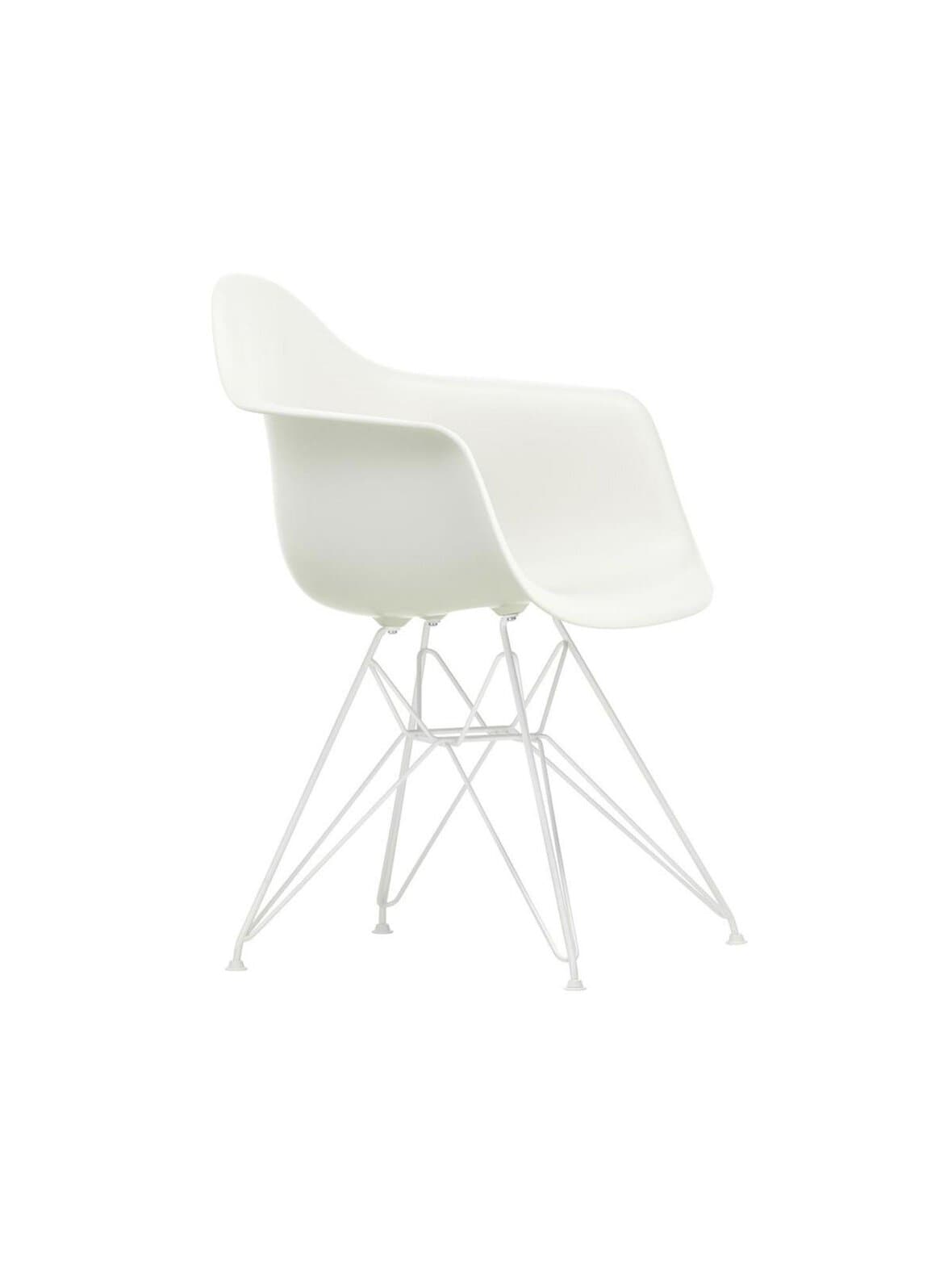 Eames dar re -tuoli käsinojilla cotton white/valkoinen – Vitra