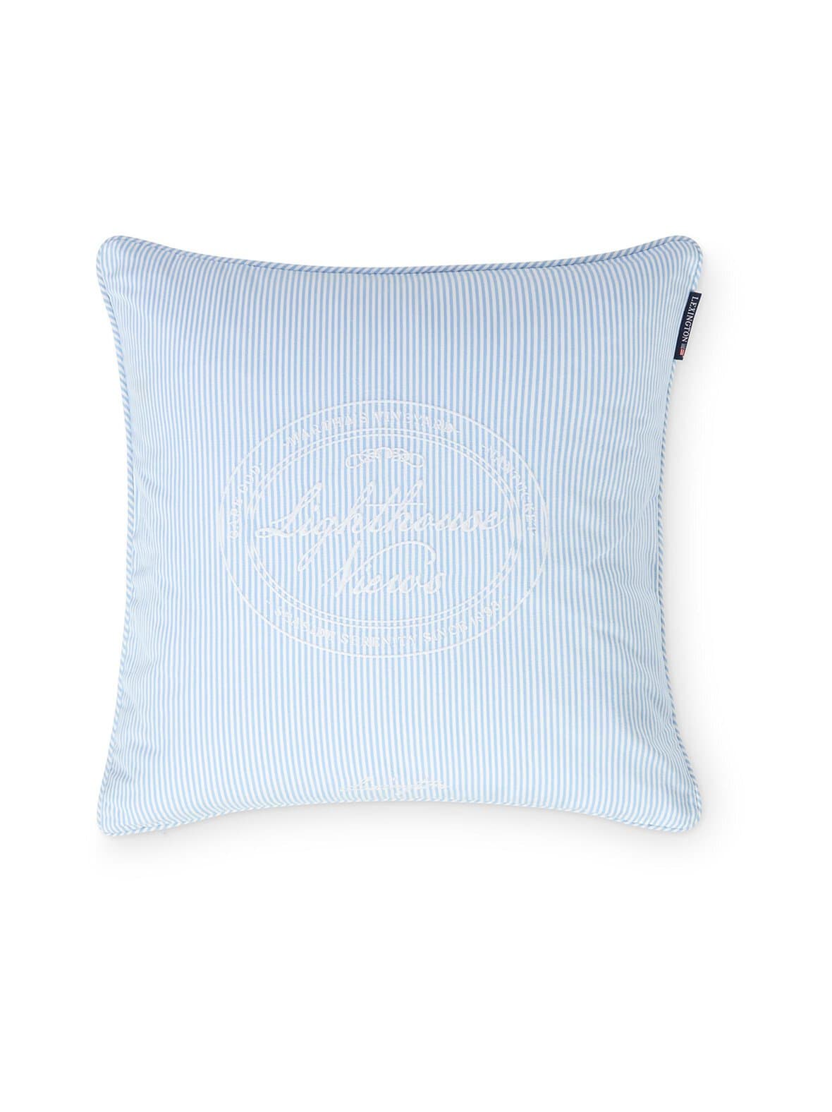 Striped organic cotton -tyynynpäällinen 50 x 50 cm – Lexington