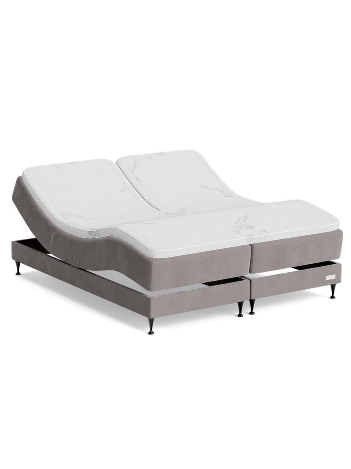 Marstrand-moottorisänky premium split / zaragoza-kangas steel 180 x 210 cm / medium - firm – Carpe Diem Beds
