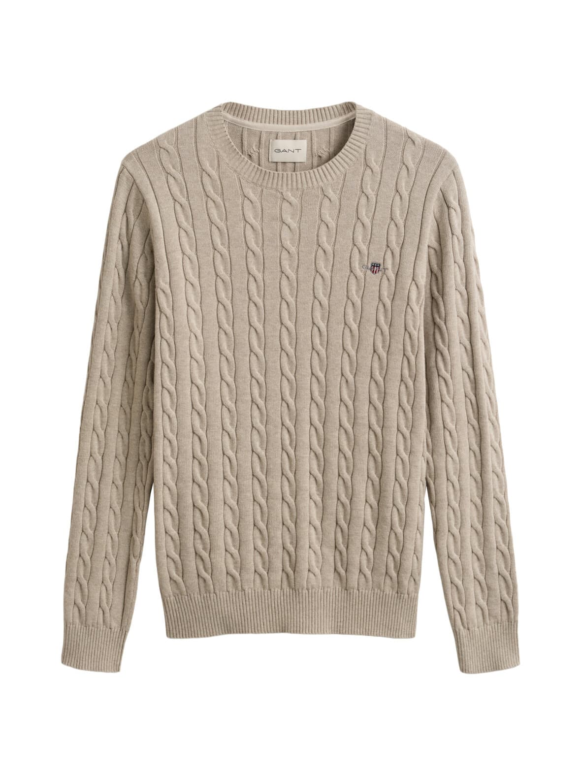 Cotton cable c-neck -neule – GANT