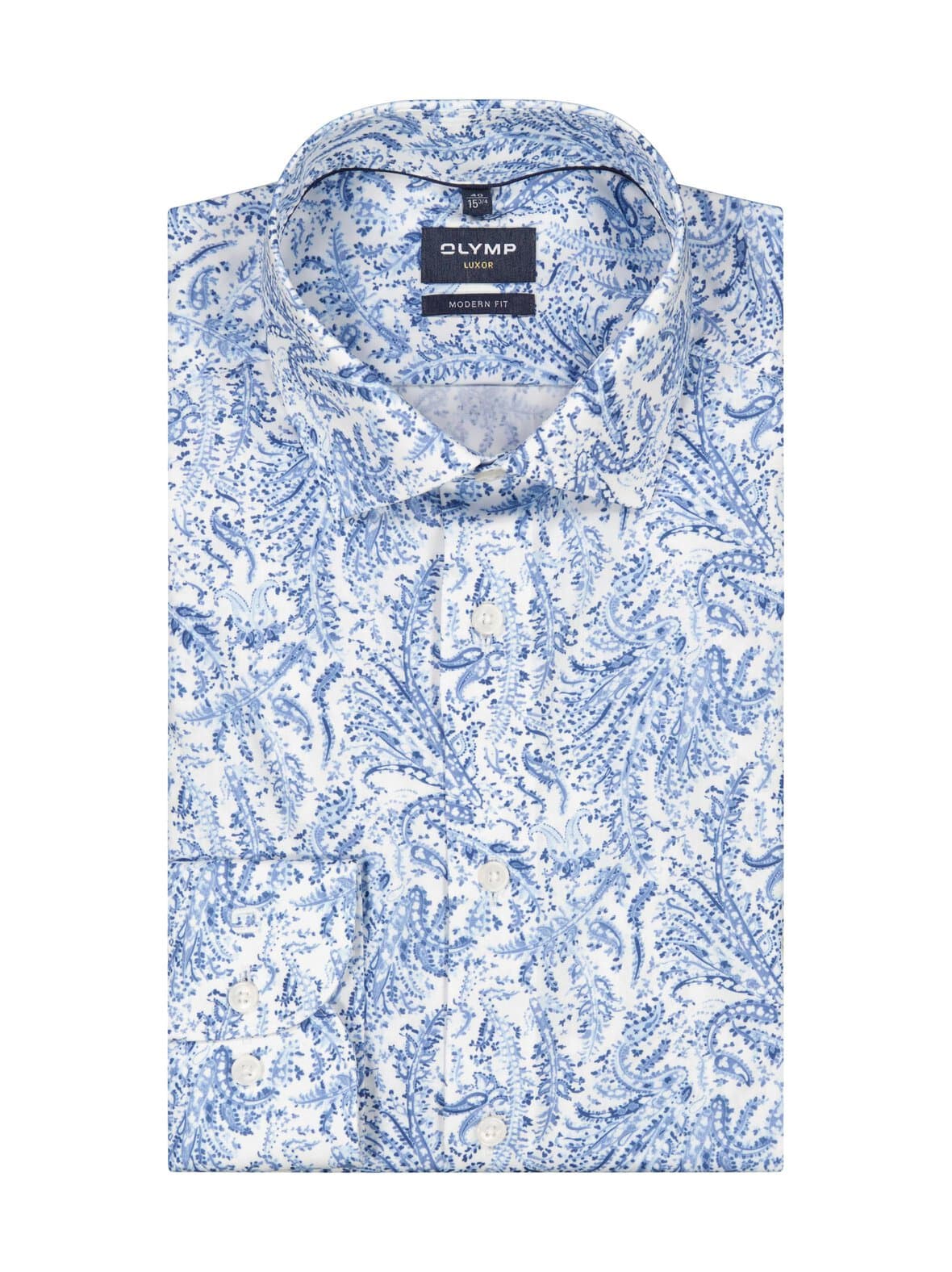 Modern fit -printtikuvioitu kauluspaita – OLYMP