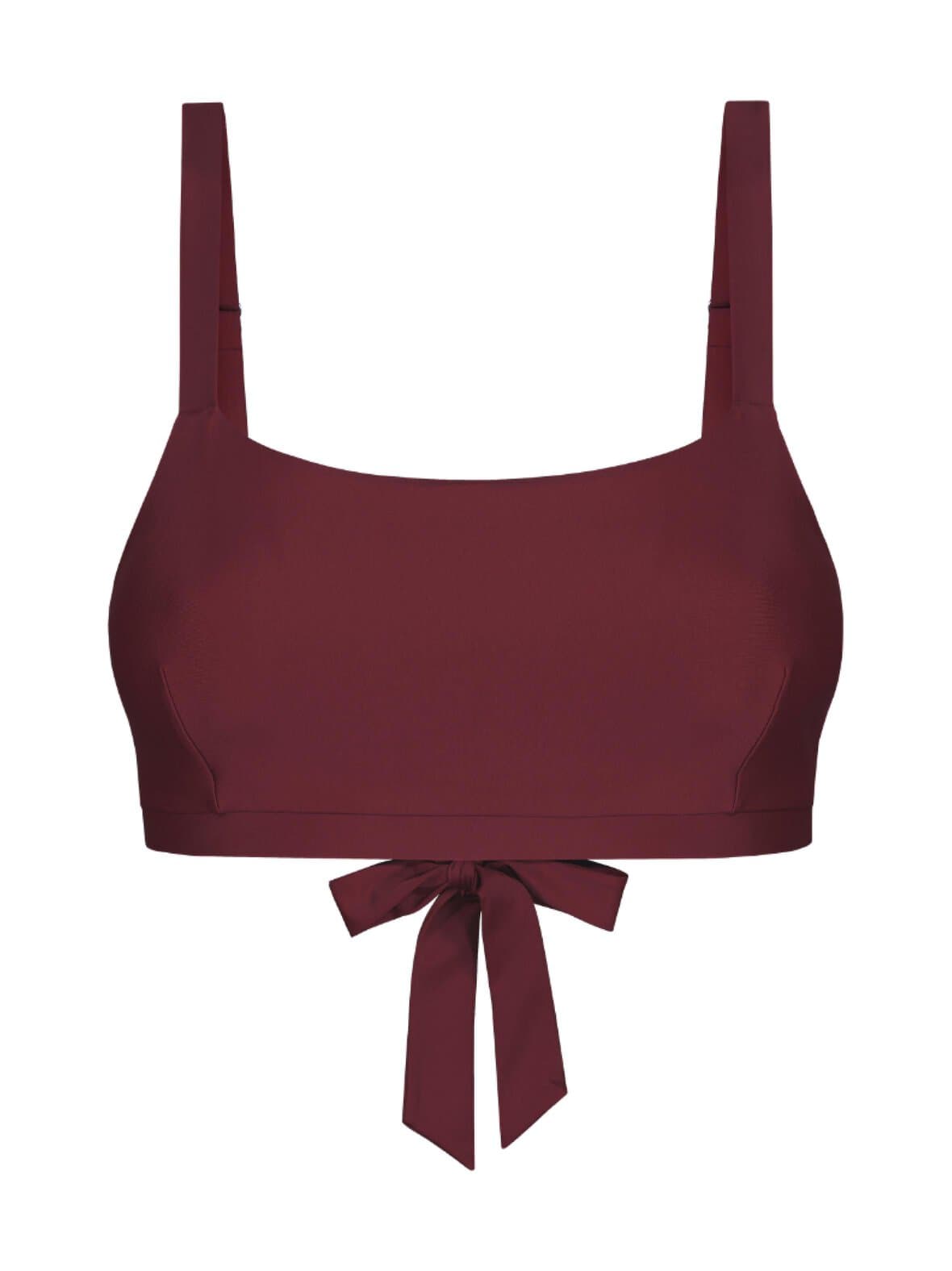 Bordeaux crop -bikinitoppi – Lilja the Label