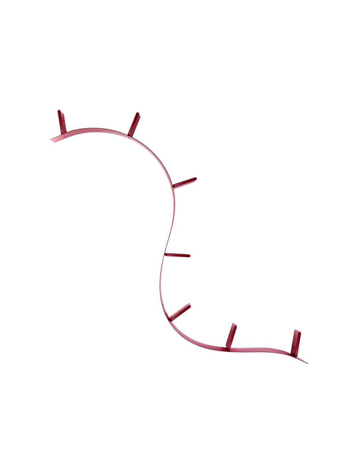 Bookworm-kirjahylly punainen 7-osainen – Kartell