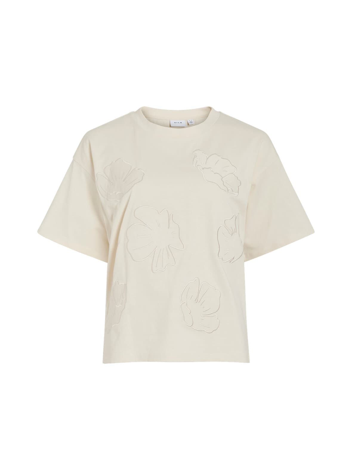 Vikron embroidery o-neck -paita – VILA