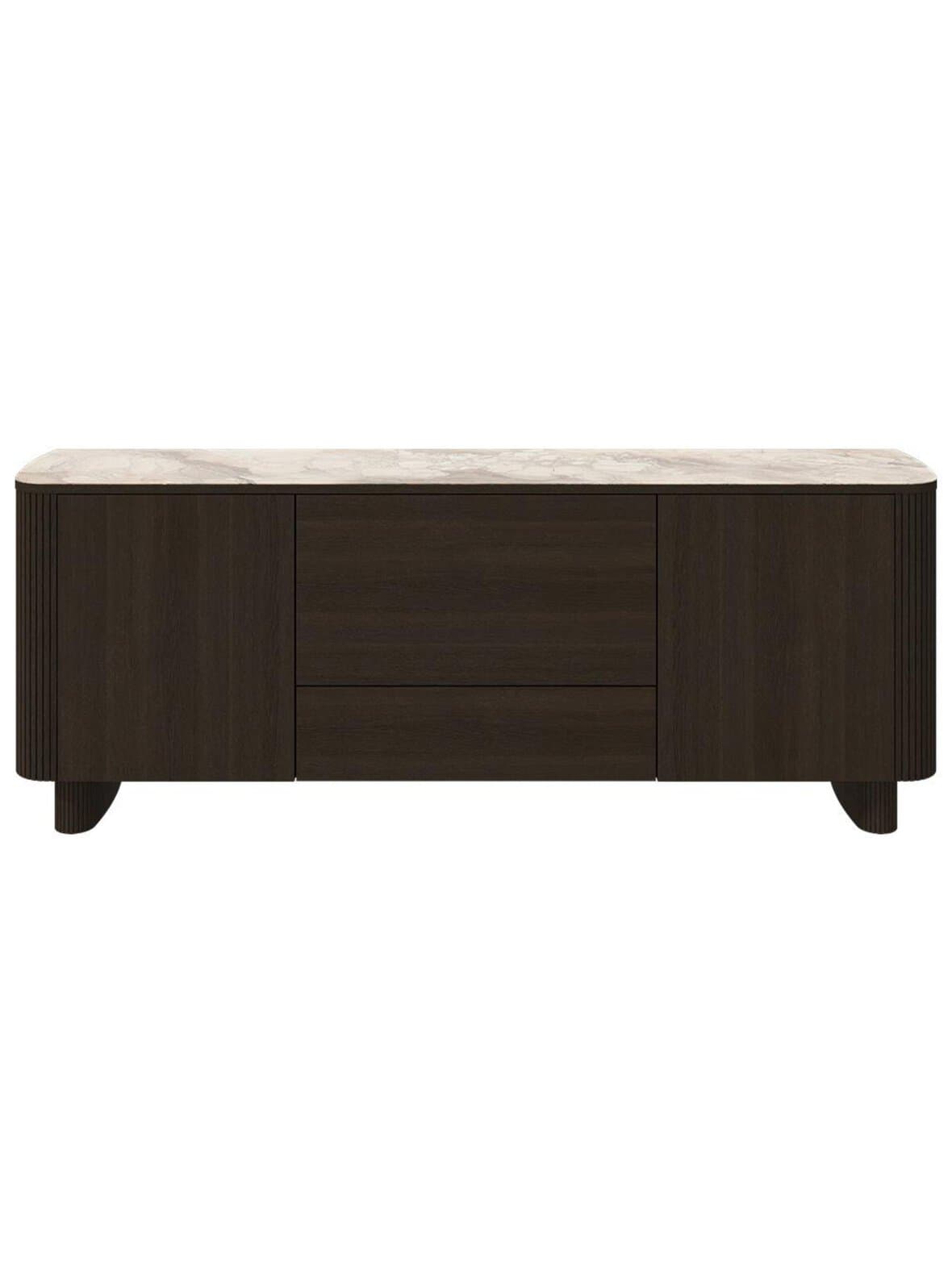 Santiago-senkki ruskea keramiikka / tumma tammi l 200 cm – BoConcept