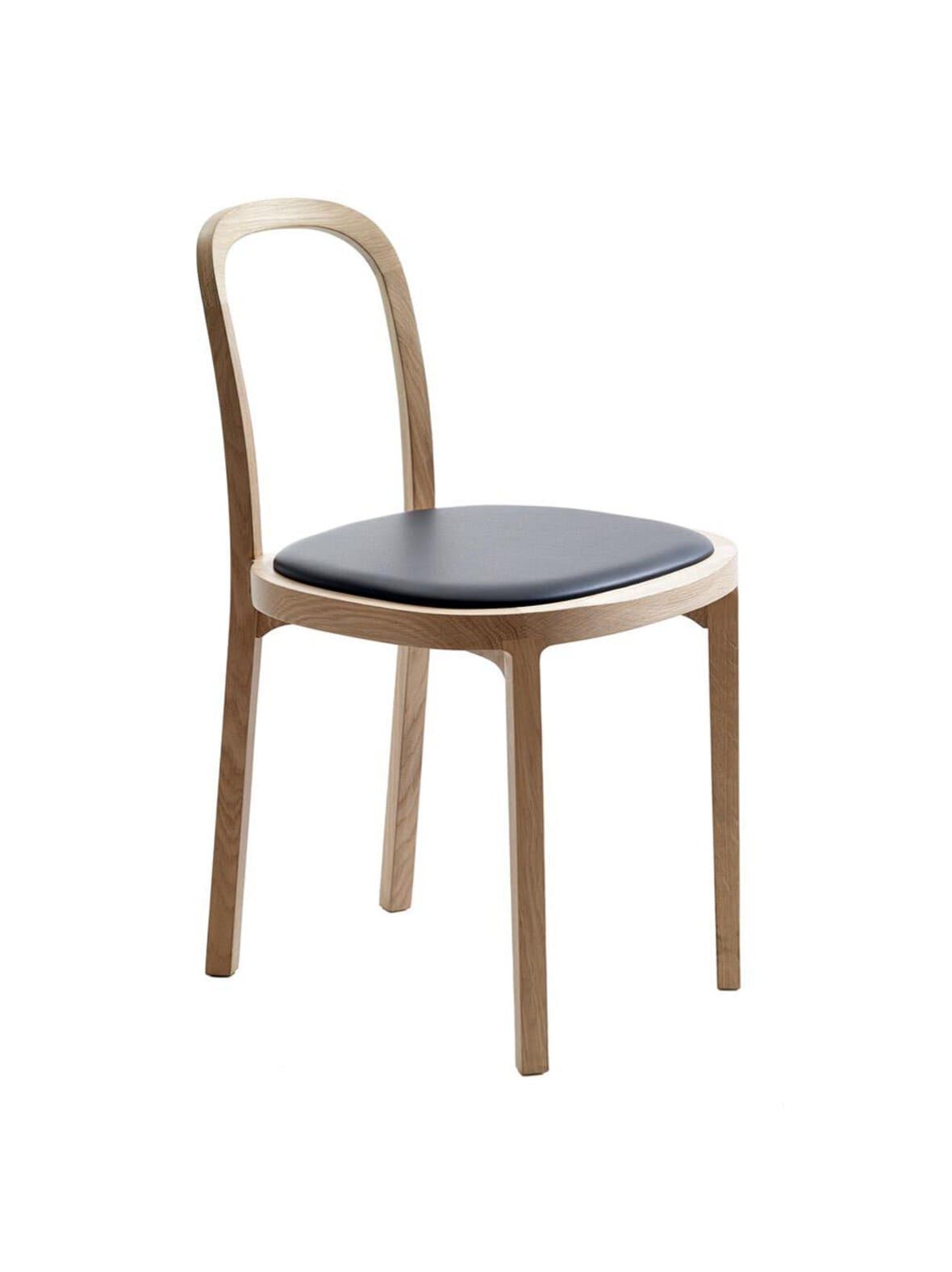 Siro-tuoli lakattu tammi/musta nahka – Woodnotes