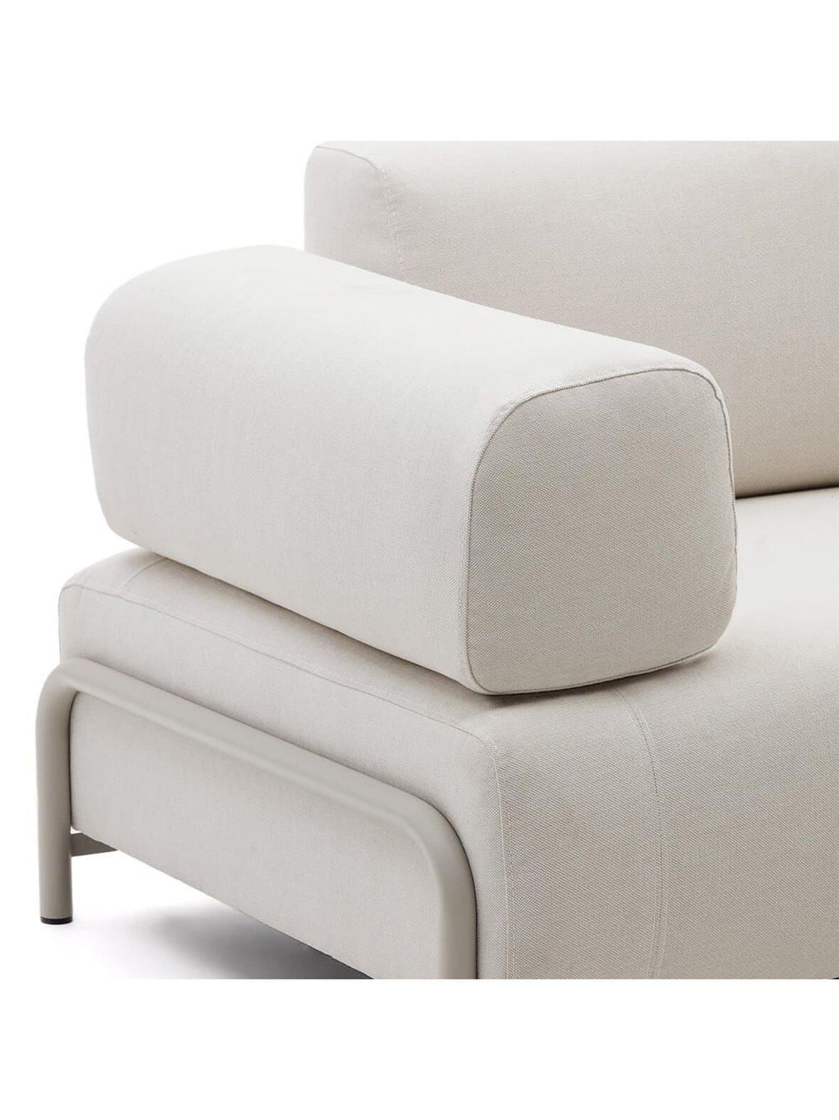 Compo-sohvan käsinoja beige chenille-kangas – Kave Home