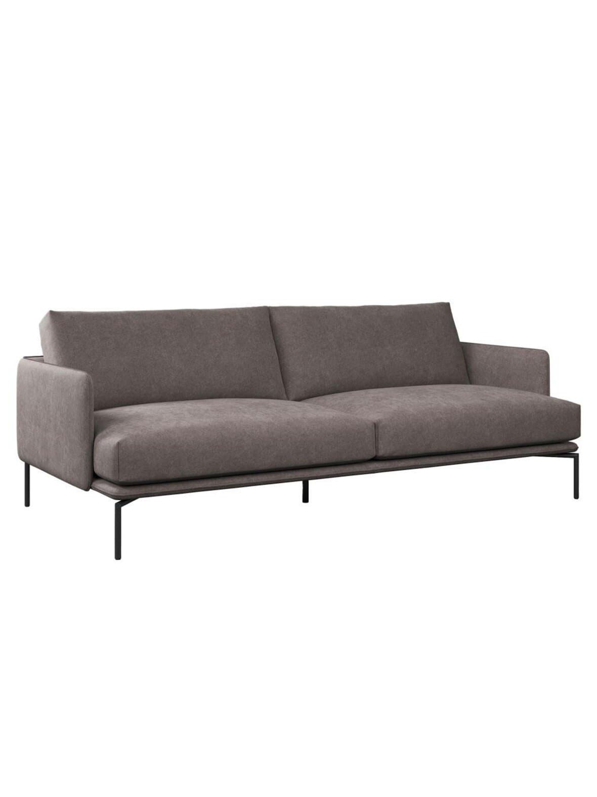 Baron-nahkasohva adea nubuck -nahka 98 ruskea l 210 cm – Adea