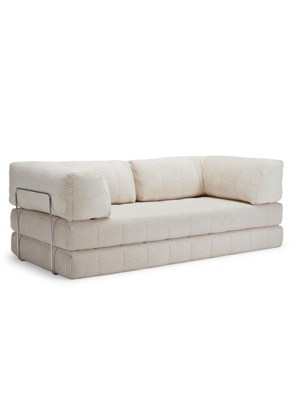 Cozypad-vuodesohva corduroy-kangas 594 ivory l 208 cm / käsinojilla – Innovation Living