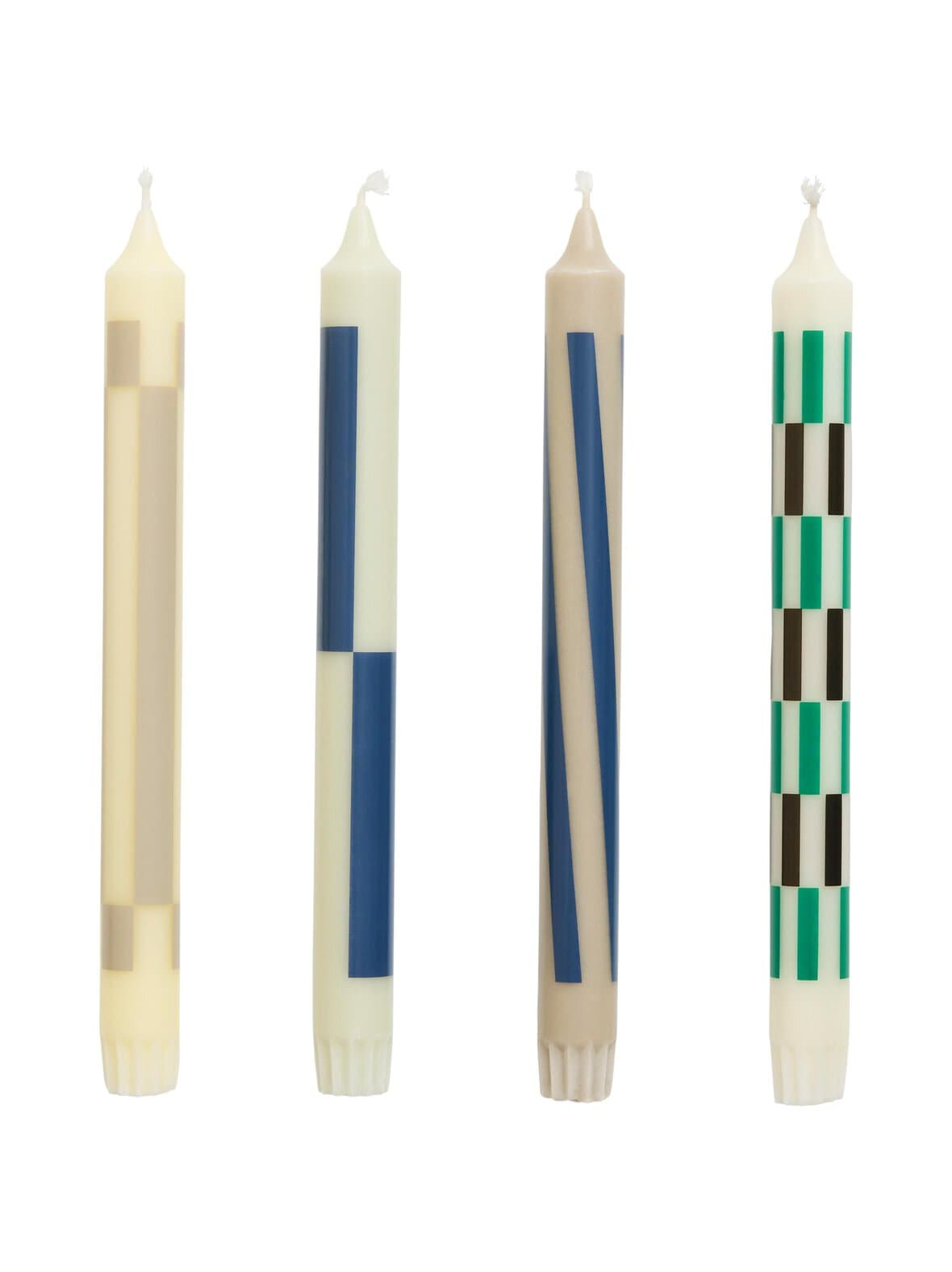 Pattern-kynttilät 4 kpl – HAY