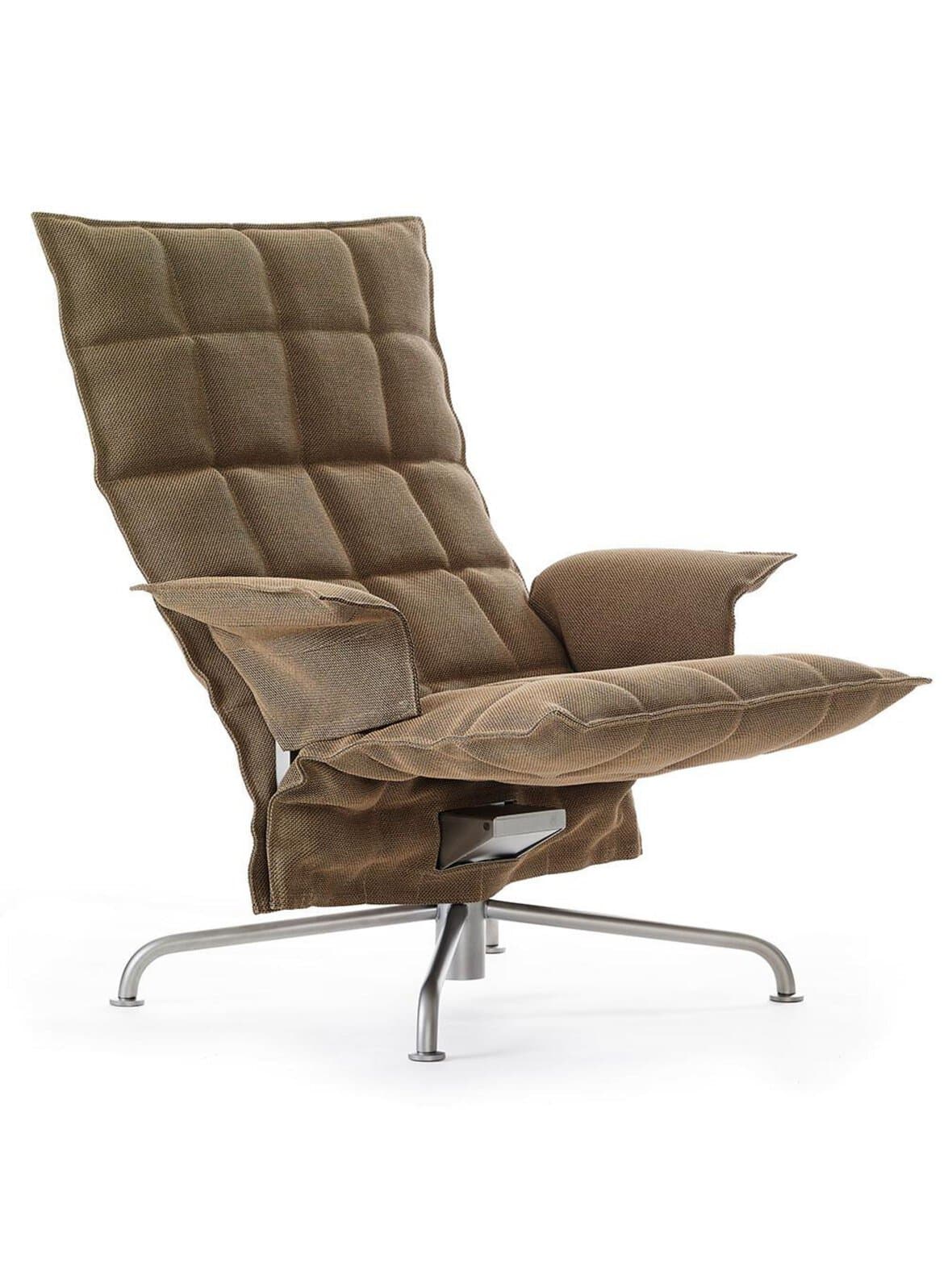 K-tuoli käsinojilla sand-kangas natural-musta l 88 cm – Woodnotes