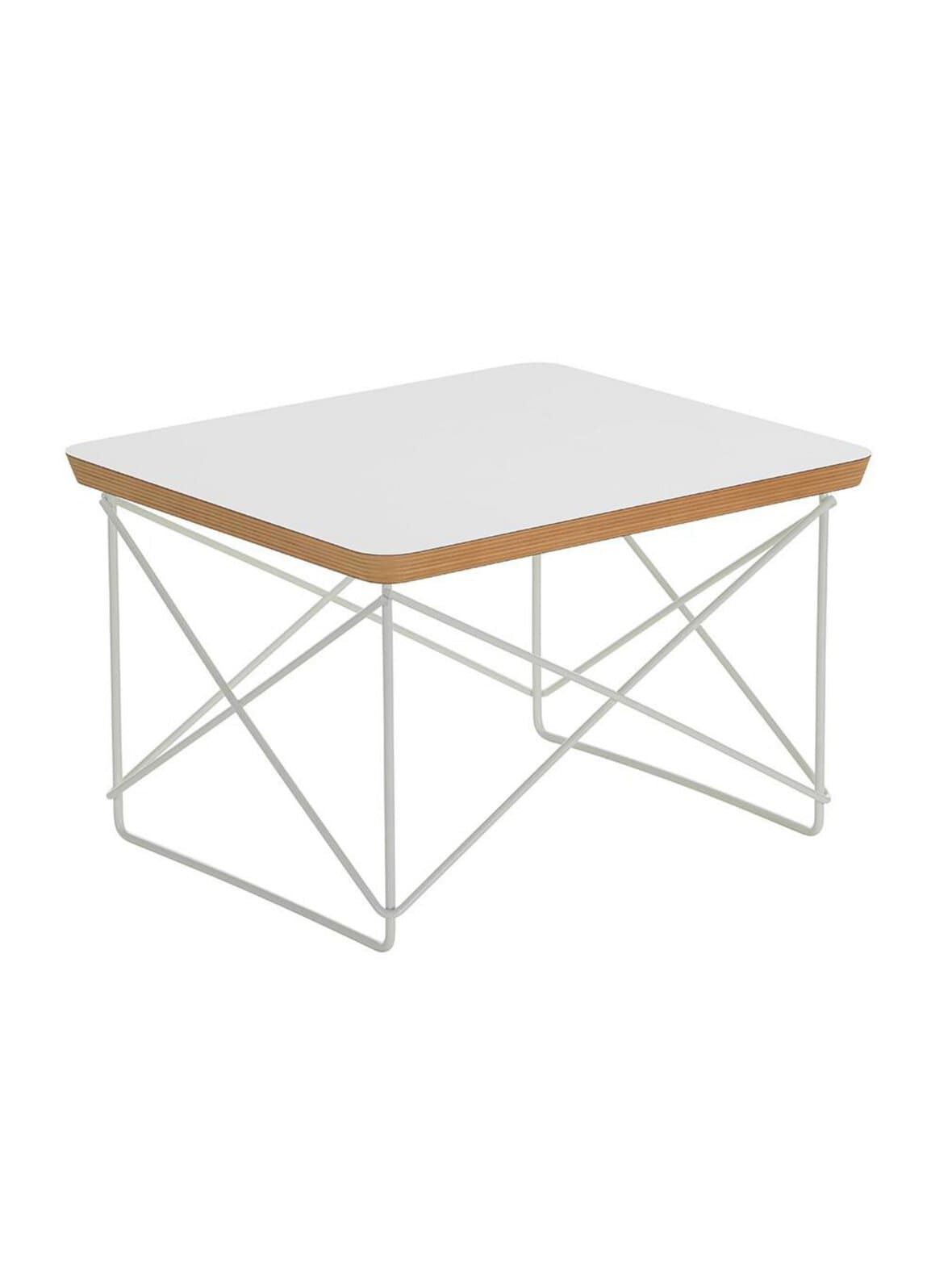 Eames occasional table ltr -sivupöytä valkoinen laminaatti / valkoinen – Vitra