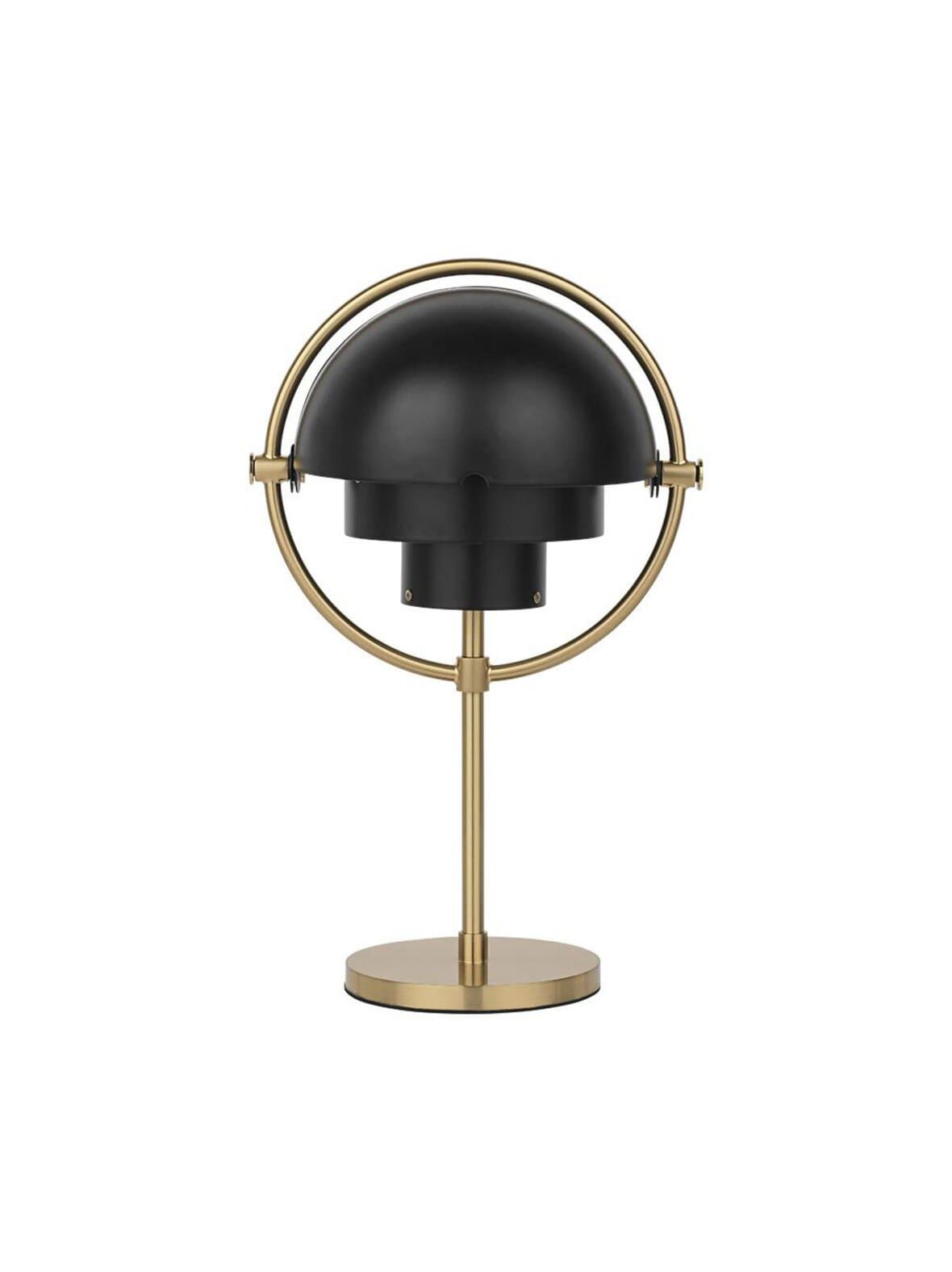 Multi-lite portable -pöytävalaisin ladattava messinki/musta – GUBI