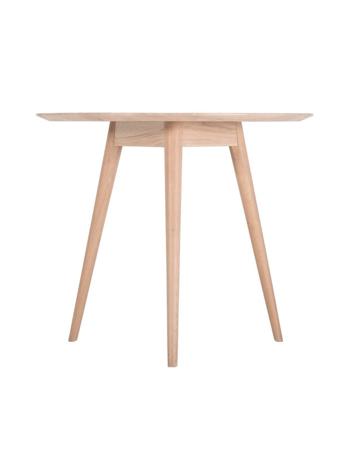 Stafa-ruokapöytä valkovahattu tammi ø 90 cm – Gazzda