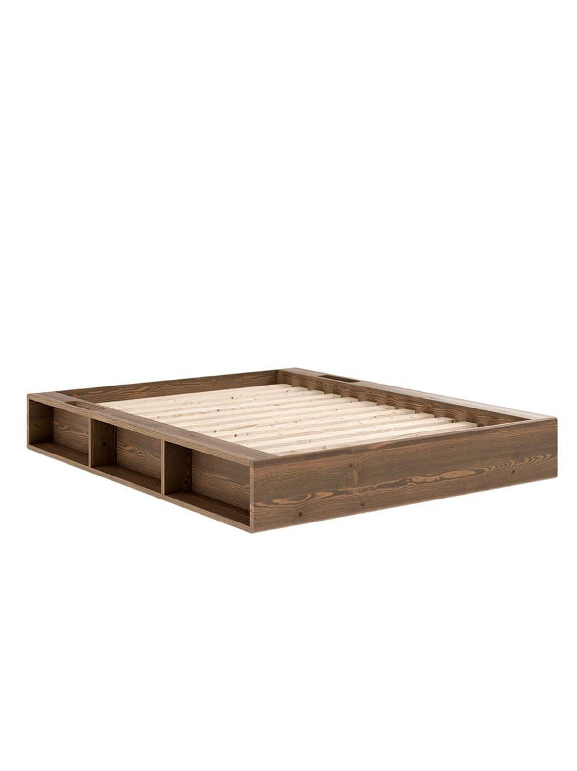 Ziggy-sänkyrunko carob brown 140 x 200 cm – Karup