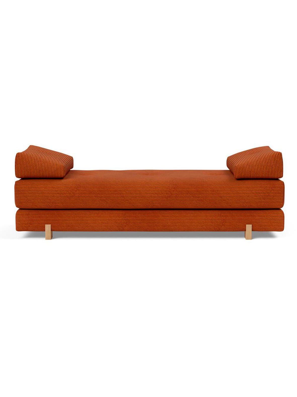 Sigmund drip -daybed corduroy-kangas burned orange / tammi l 200 cm – Innovation Living